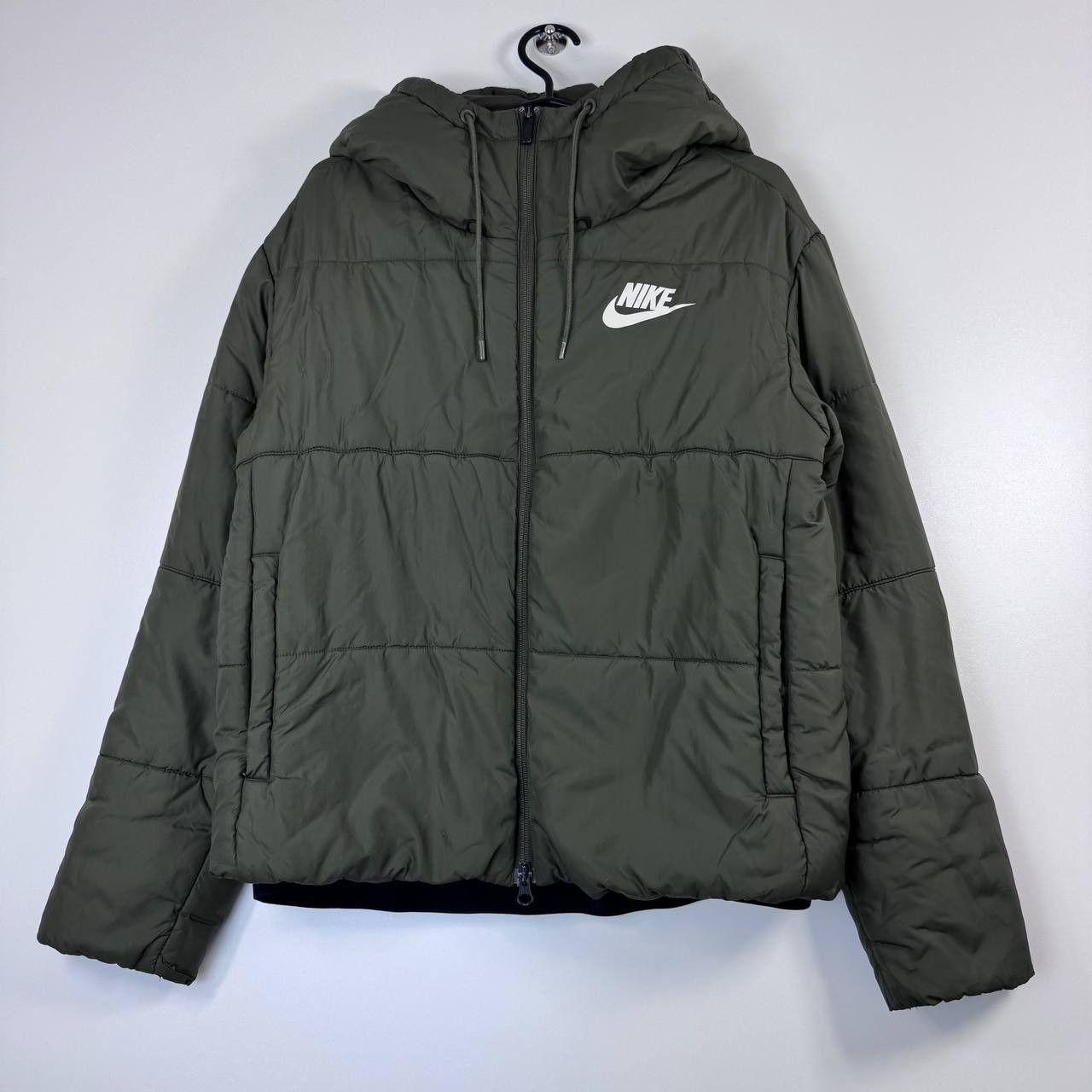 Nike Nike Women’s Hooded Jacket Olive Green Zip Up Puffer Size M Size M / US 6-8 / IT 42-44 - 1 Thumbnail