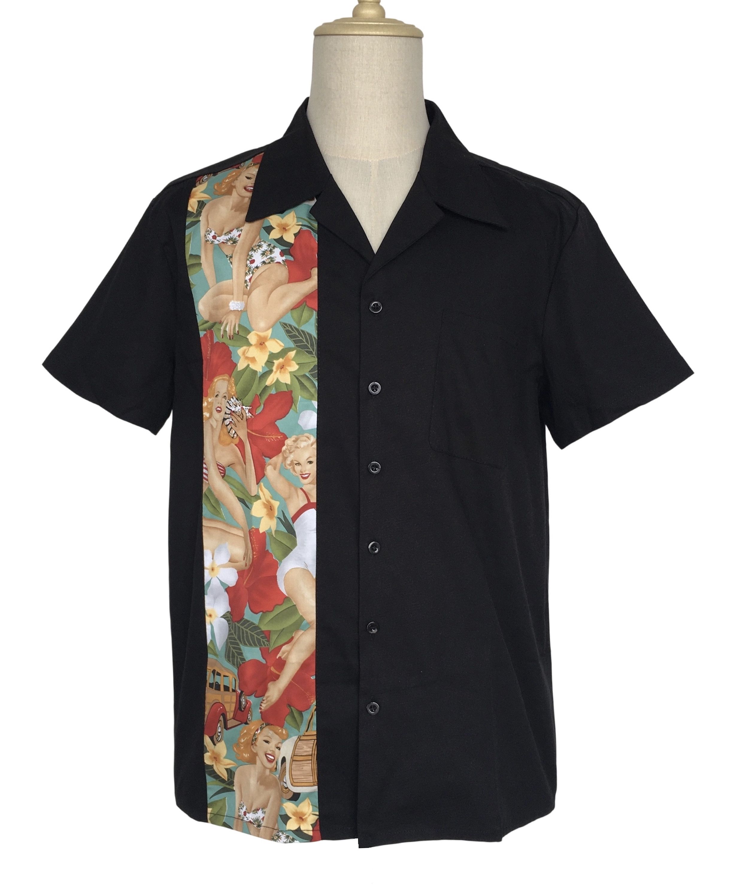 Other Men's Casual Shirts 1950's Retro Vintage Tops Cars Pattern Size US XXL / EU 58 / 5 - 1 Thumbnail