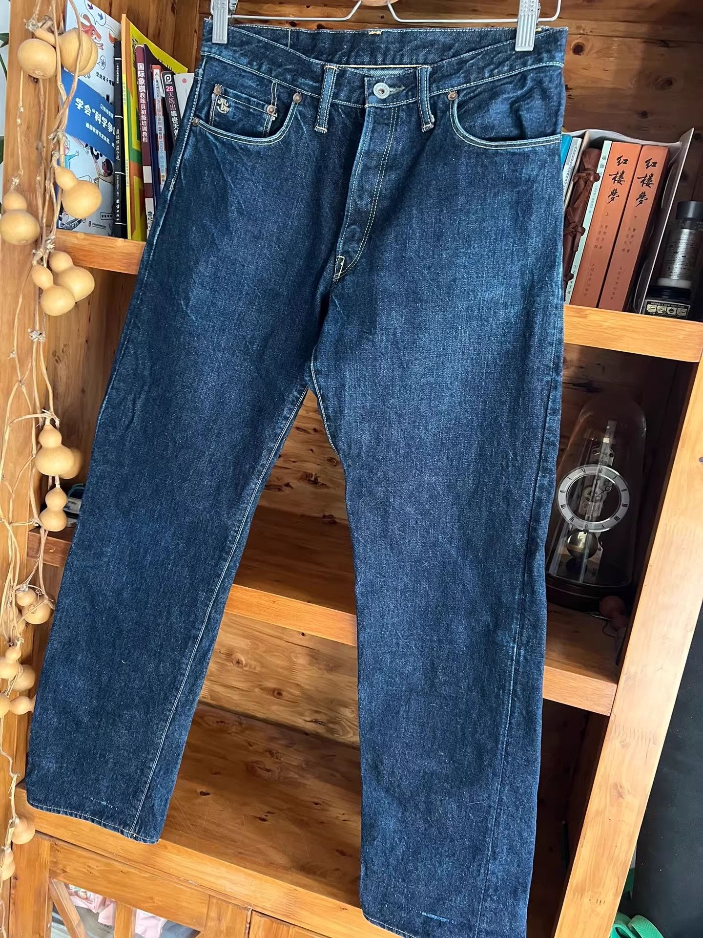 TOYS McCOY Toys McCoy 14oz Vintage Red Ear Jeans Size US 31 - 3 Thumbnail