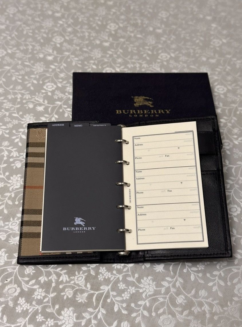 Burberry × Vintage 00’s Burberry London Nova-Check Gabardine Notebook Size ONE SIZE - 9 Thumbnail