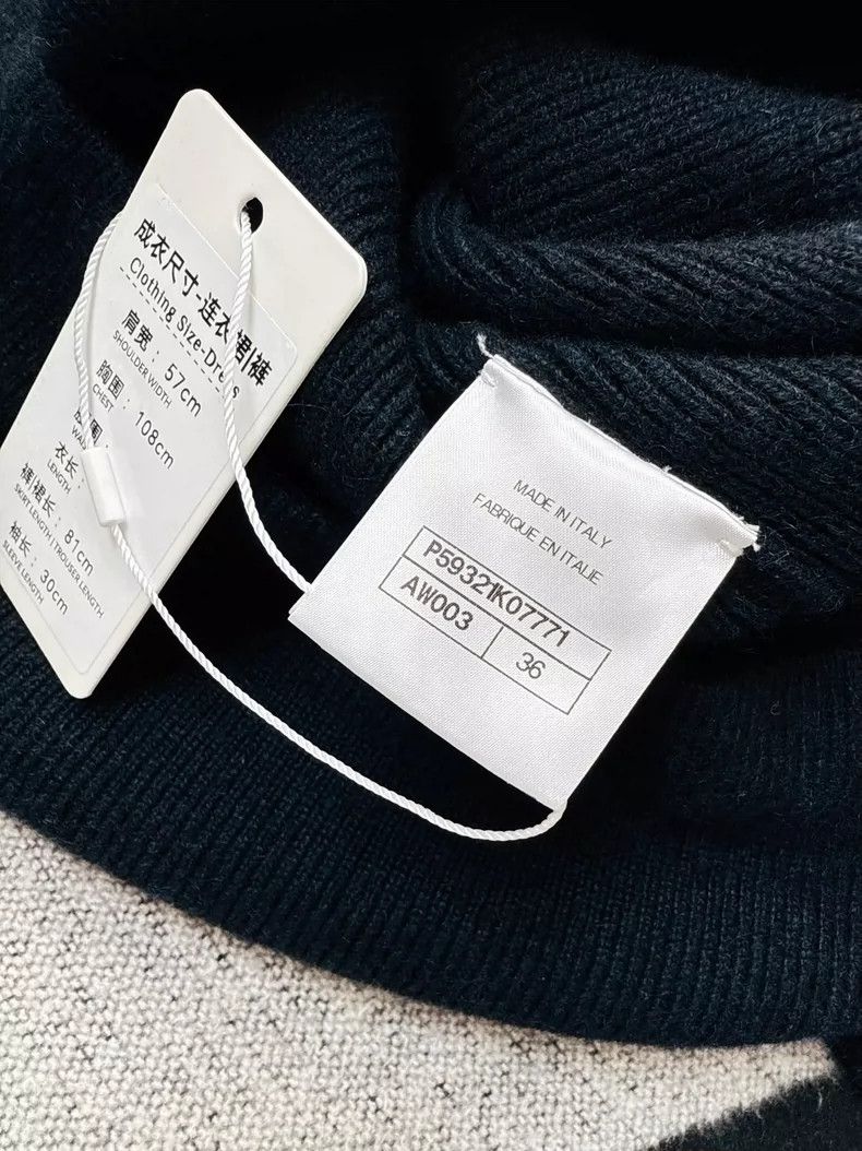 Other Chanel 19A dark blue navy collar knitted long-sleeved dres Size XS / US 0-2 / IT 36-38 - 6 Thumbnail