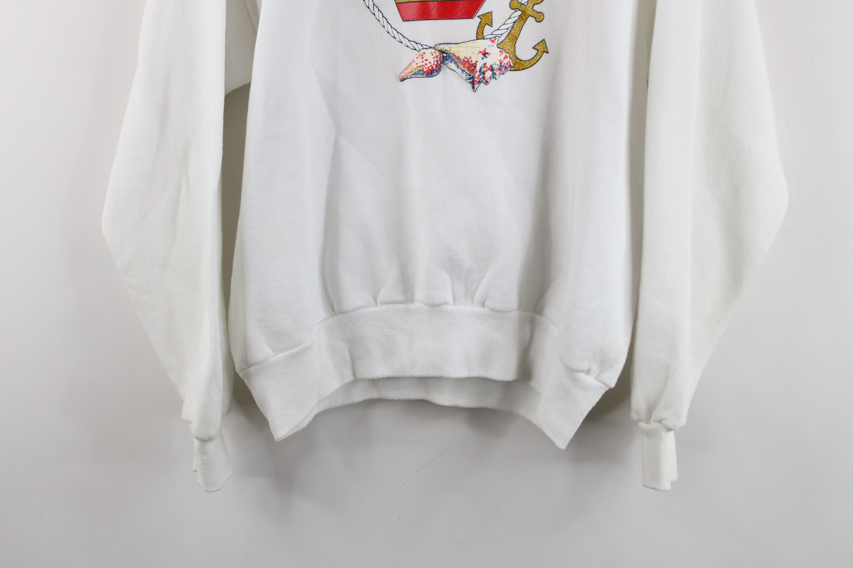 Vintage Vintage 90s Streetwear Sailing Collared Sweatshirt USA Size M / US 6-8 / IT 42-44 - 3 Thumbnail