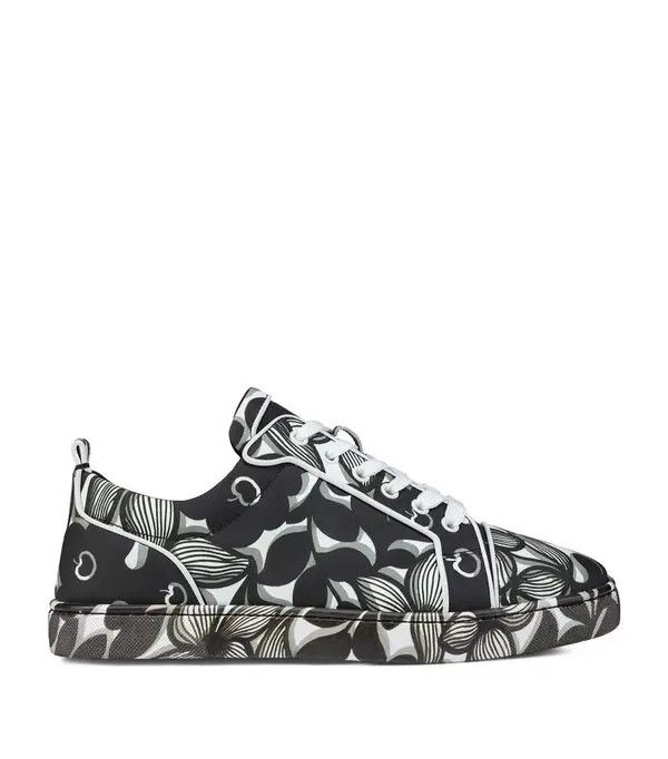 Christian Louboutin o1s1wg110625 Louis Junior Orlato Flat in Black/White Size US 10 / EU 43 - 2 Thumbnail
