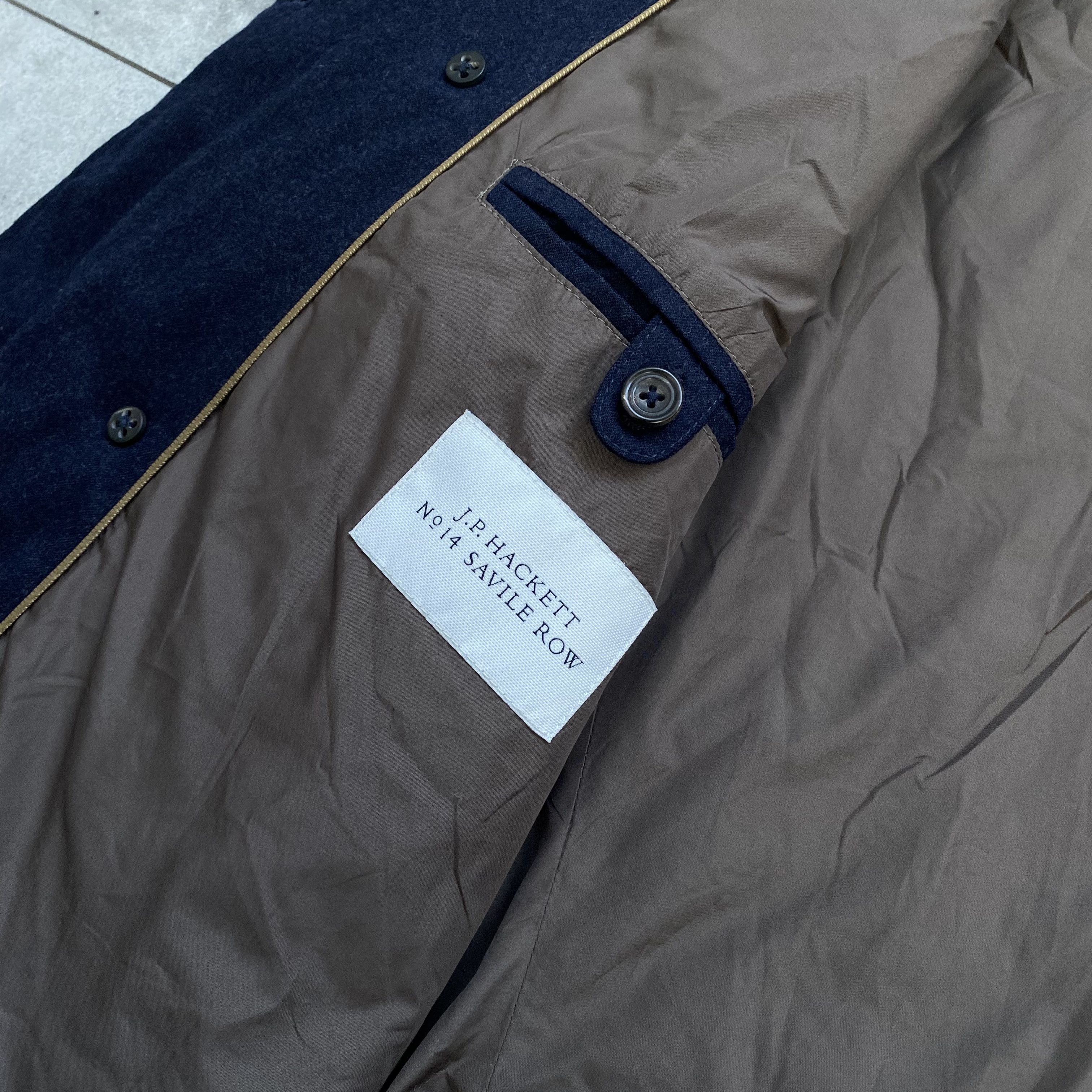 Hackett Hackett London Savile Row Wool Quilted Coat Size US XL / EU 56 / 4 - 10 Thumbnail