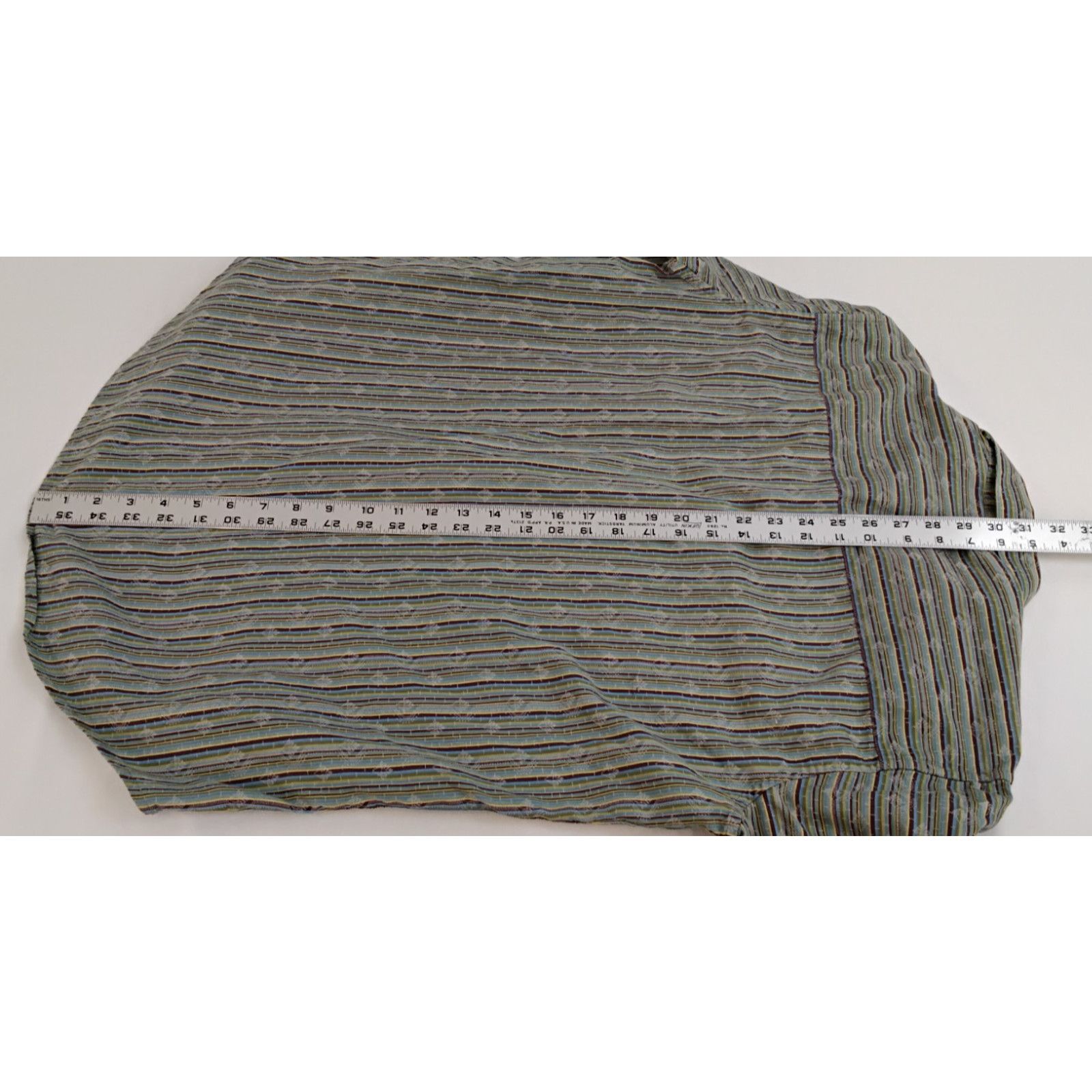 Robert Graham Robert Graham Dress Shirt Men's S Green Blue Stripes Paisley Size US S / EU 44-46 / 1 - 18 Thumbnail