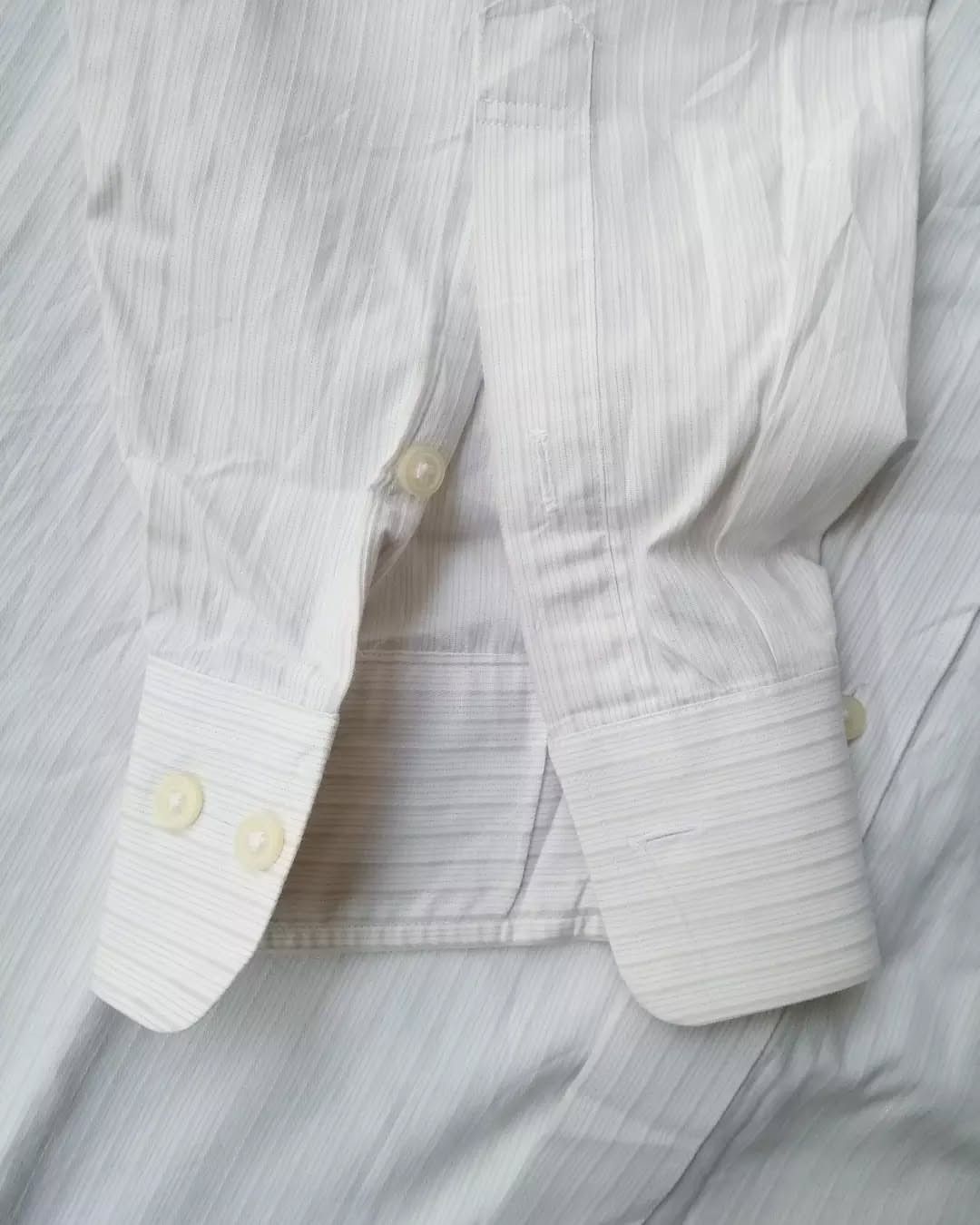 Designer × Japanese Brand × Kansai Yamamoto Kansai Yamamoto White Longsleeve Pocket Shirt Size US XL / EU 56 / 4 - 4 Thumbnail