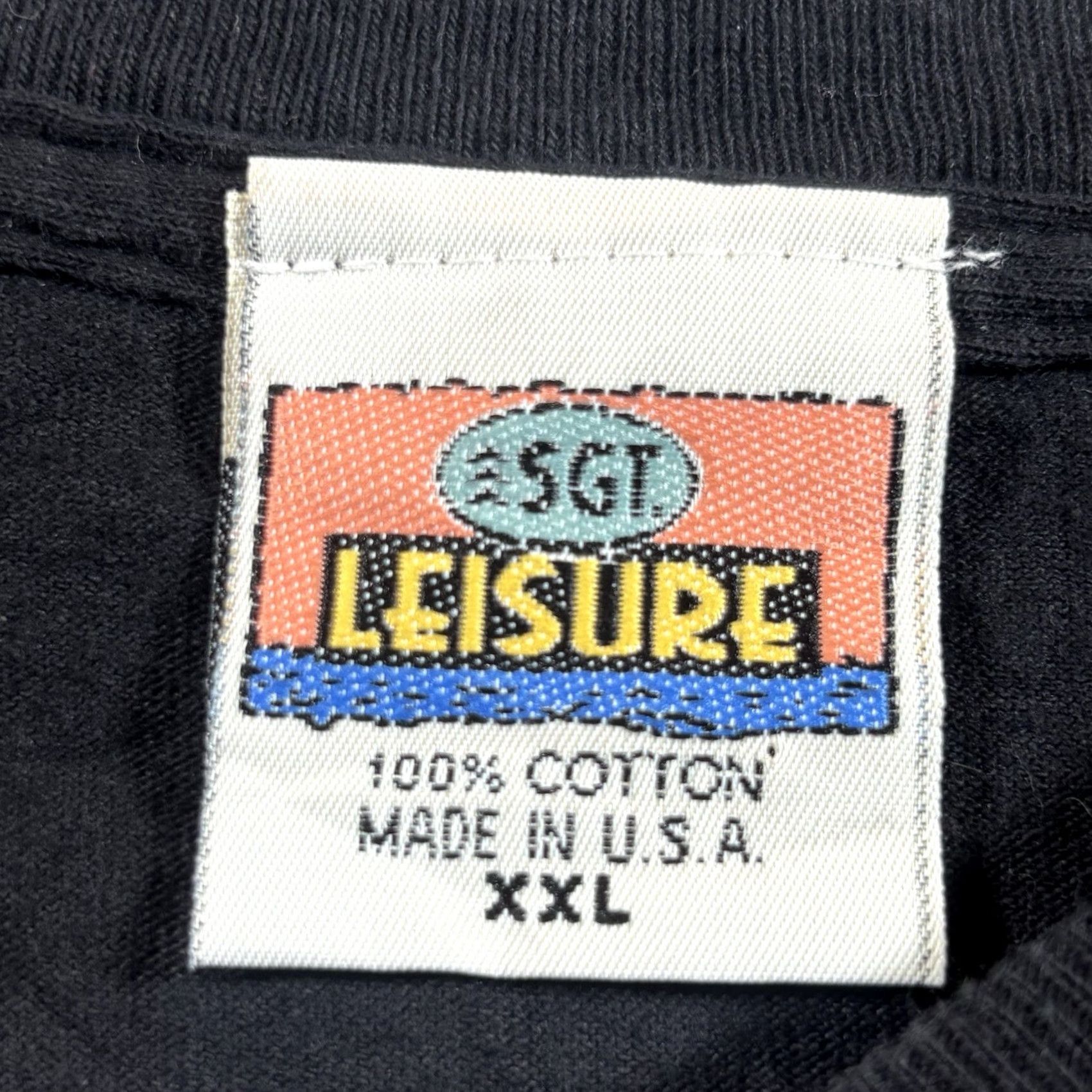 Vintage VINTAGE SGT Leisure Maui Men's T-Shirt Black 2XL Short Sleeve Crew Neck Cotton Knit Logo 90s Beach Fish Mens Size US XXL / EU 58 / 5 - 5 Thumbnail