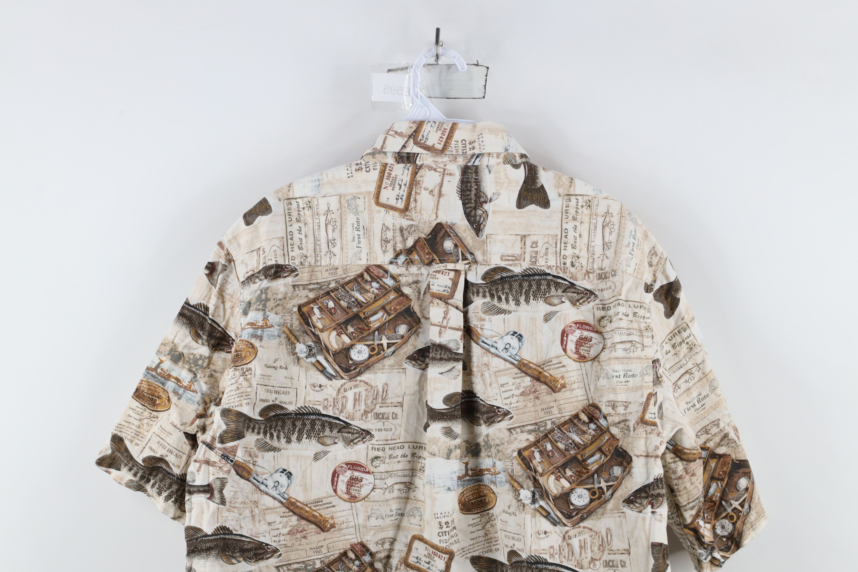 Vintage Vintage 90s Streetwear All Over Print Button Down Shirt Size US L / EU 52-54 / 3 - 9 Thumbnail
