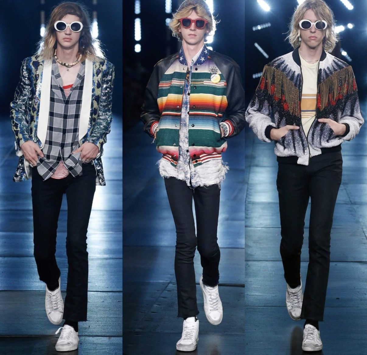 Saint Laurent Paris SLP) 16SS Runway Distressed Frayed Hem Denim Jeans Size US 29 - 8 Thumbnail