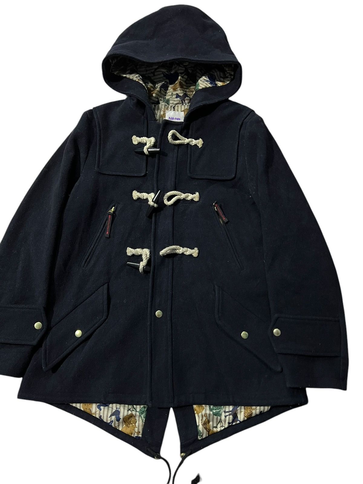 Issey Miyake × Ne-Net × Pleats Please Issey Miyake VINTAGE NE-NET BY ISSEY MIYAKE WOOL DUFFLE JACKET Size US M / EU 48-50 / 2 - 1 Thumbnail