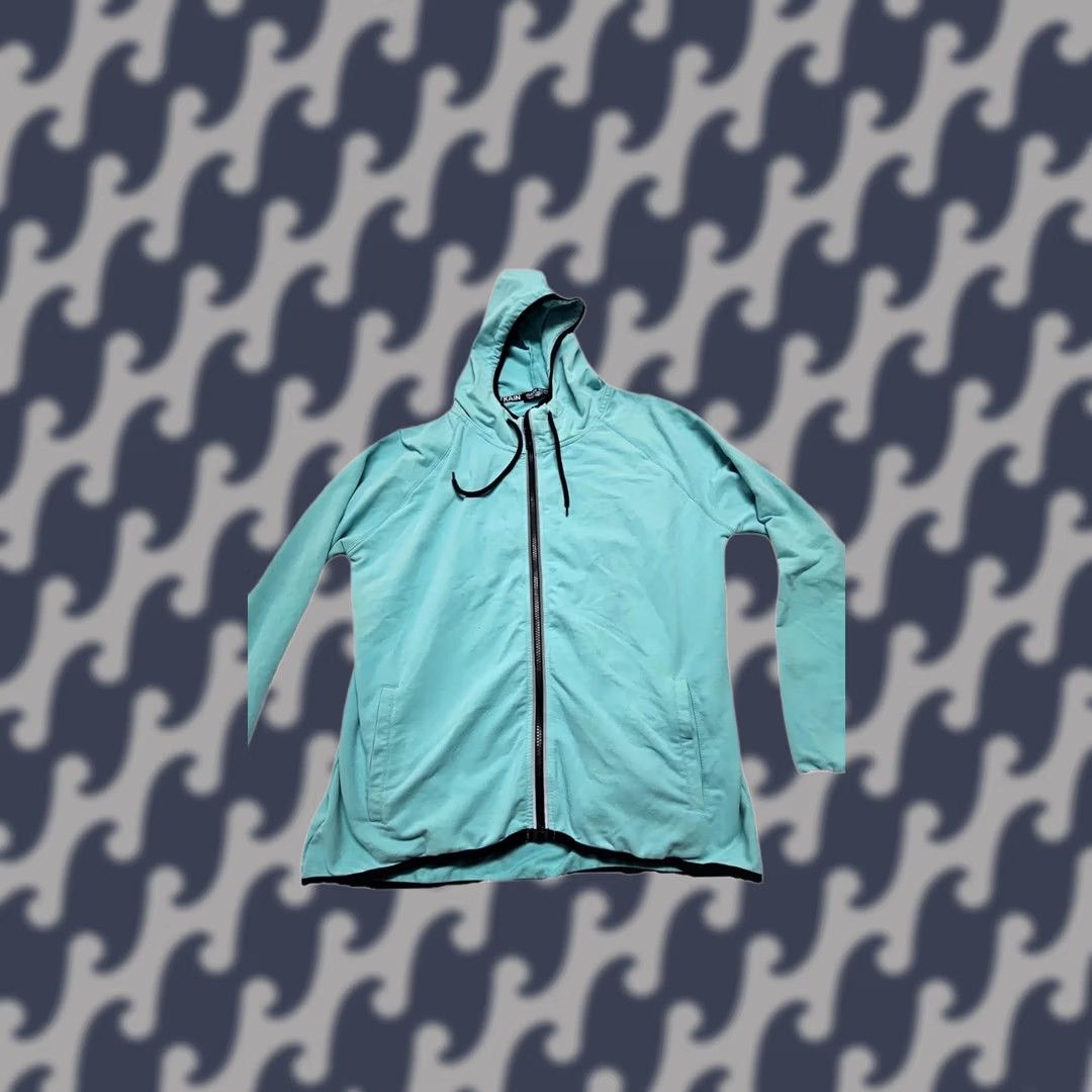 Vintage Crazy Train Turquoise Western Graphic Serape Mint Zip Hoodie Lightweight M Women's Regular Teal Graphic Zip Closure Jacket Size M / US 6-8 / IT 42-44 - 1 Thumbnail
