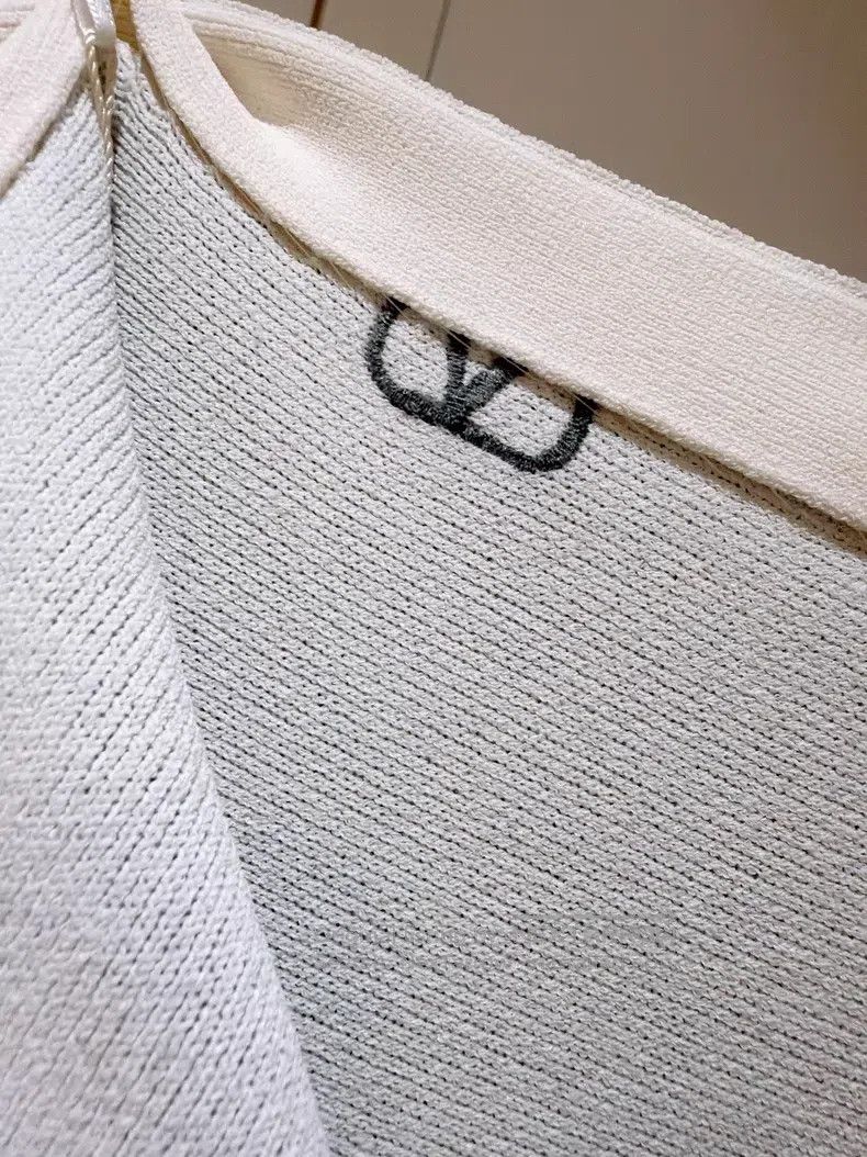 Valentino Valentino Logo embroidery Grey umbrella knit skirt Size S / US 4 / IT 40 - 6 Thumbnail