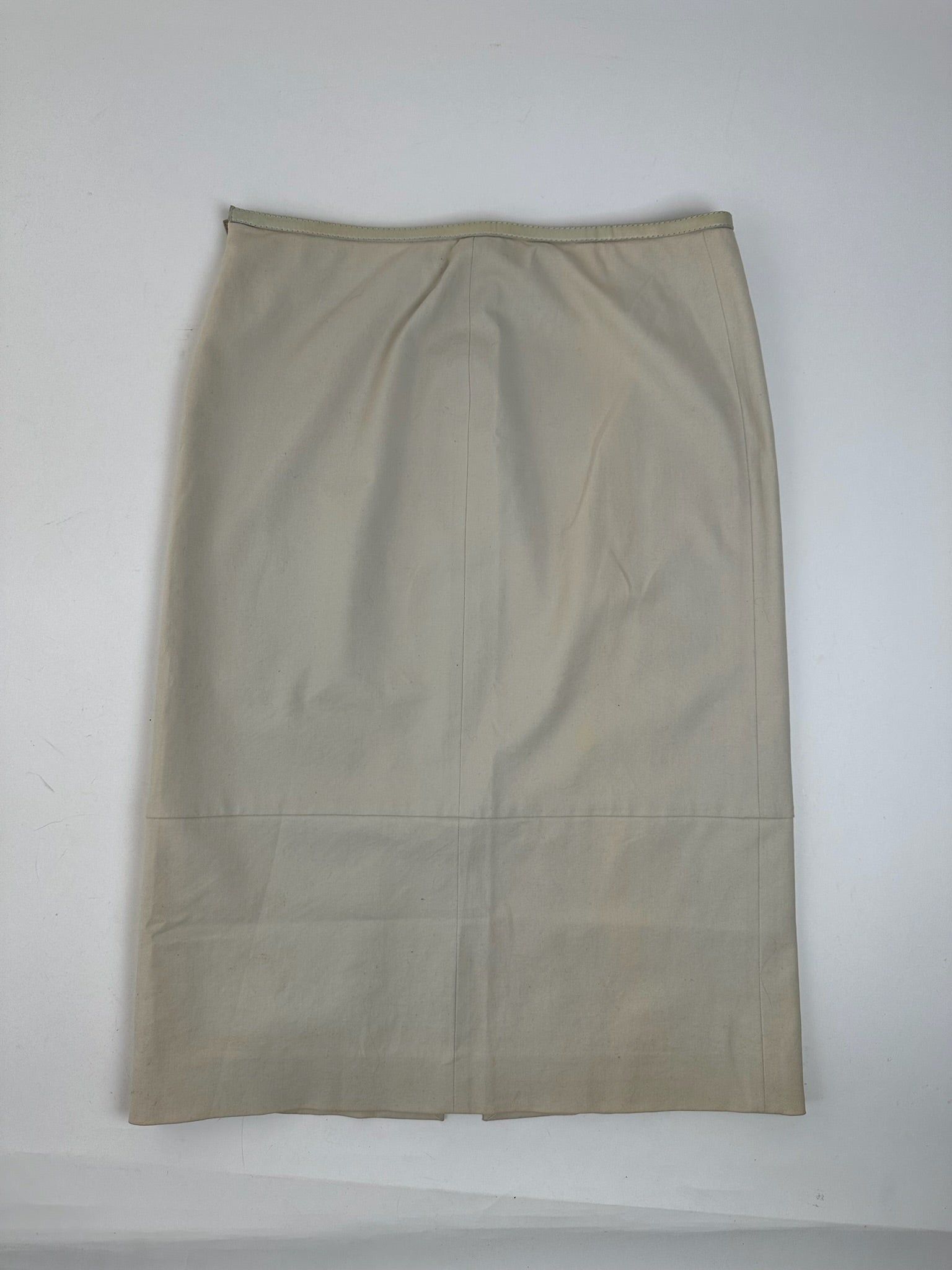 Gucci Vintage Canvas Skirt Beige 40/L Size 30" / US 8 / IT 44 - 1 Thumbnail