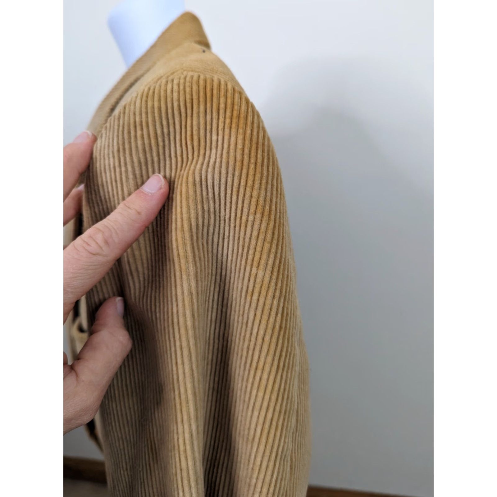 Vintage VINTAGE Mens Tan Corduroy Blazer Sport Coat Suit Jacket Sz 42R /Medium Size 42R - 4 Thumbnail