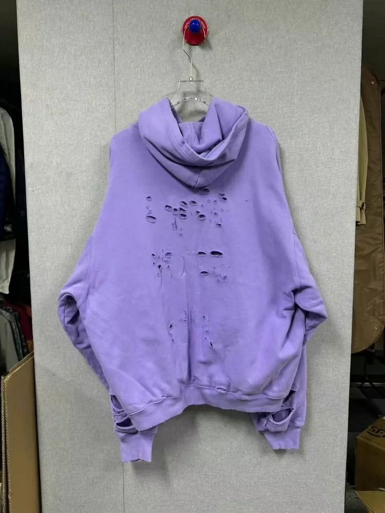 Balenciaga Balenciaga Purple Sabotage Hoodie Size US XS / EU 42 / 0 - 2 Thumbnail