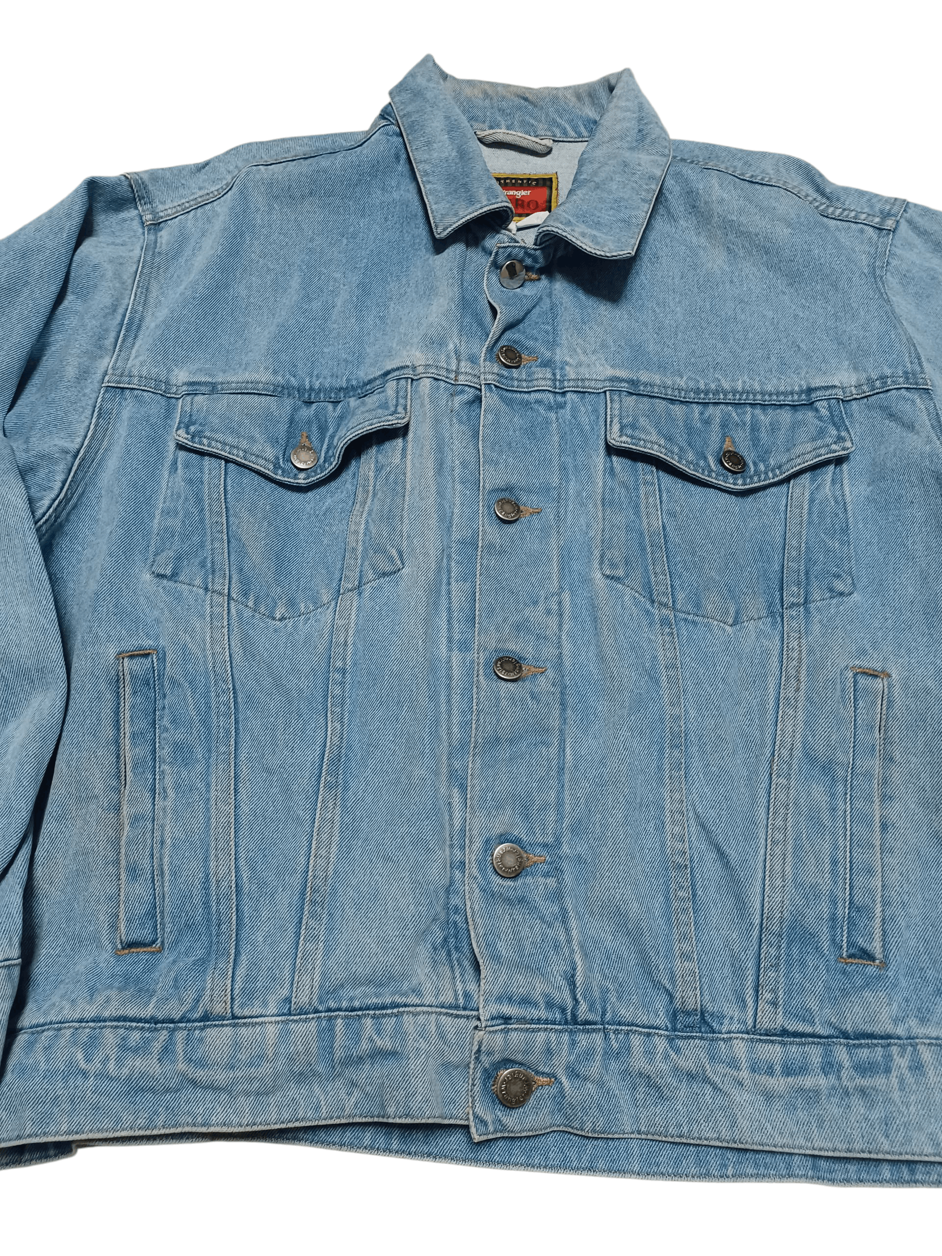 Wrangler WRANGLER HERO VINTAGE FIRE SKY BLUE DENIM JACKET Size US XL / EU 56 / 4 - 2 Thumbnail