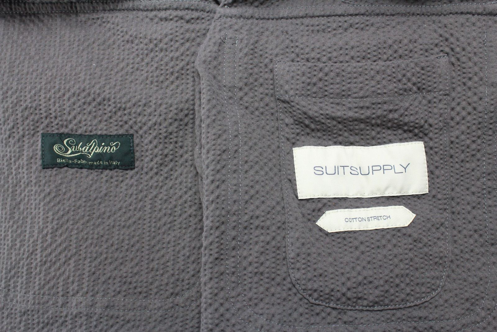 Suitsupply SUITSUPPLY William Jacket Men's UK 44 Seersucker Overshirt Size US XL / EU 56 / 4 - 7 Thumbnail