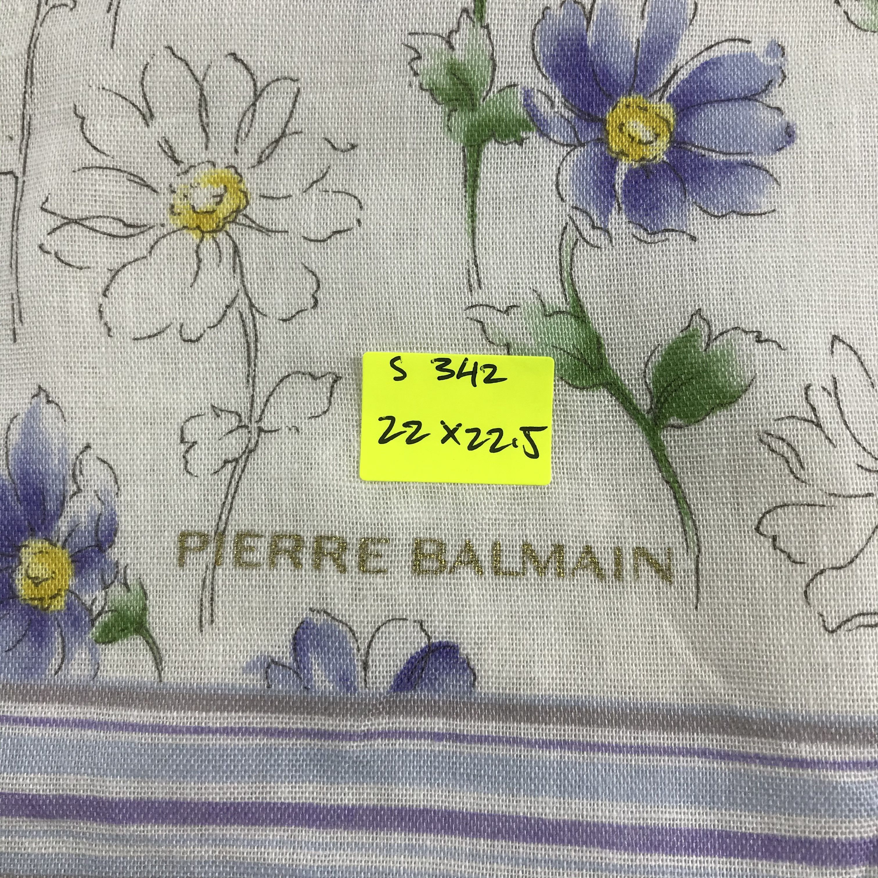 Pierre Balmain × Vintage Pierre Balmain Bandana / Handkerchief / Neckerchief - S342 Size ONE SIZE - 5 Thumbnail