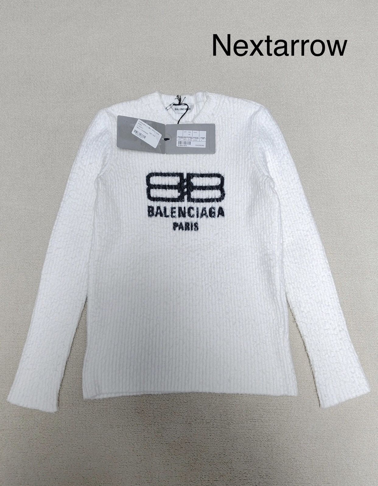Balenciaga Balenciaga 23ss Double B Logo Knitted Sweater 2412-Nextarrow Size US S / EU 44-46 / 1 - 1 Thumbnail