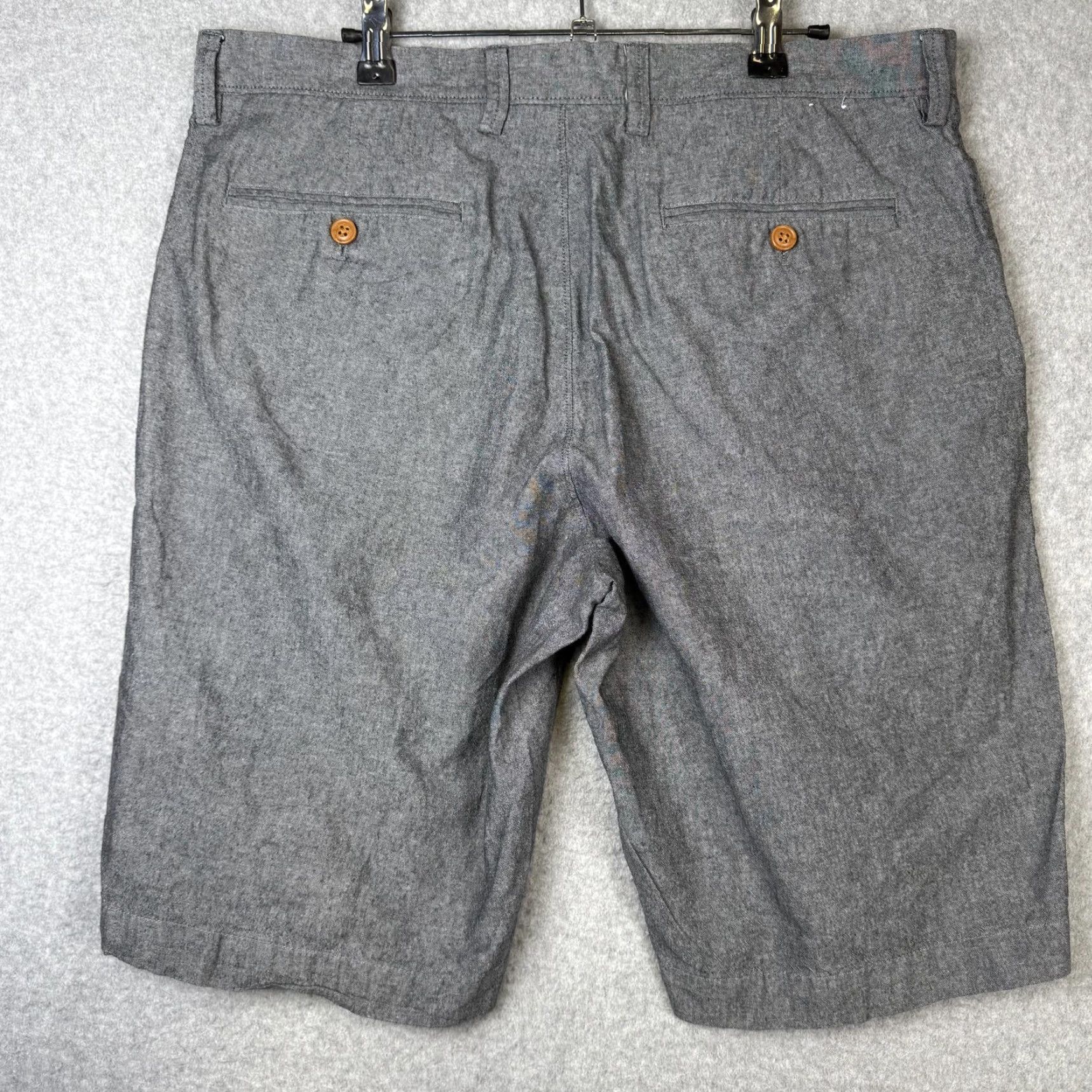 J.Crew J.Crew Shorts Chino Flat Front Rivington Gray Cotton Men 35 Regular Size Gray Mens Size US 35 - 6 Thumbnail