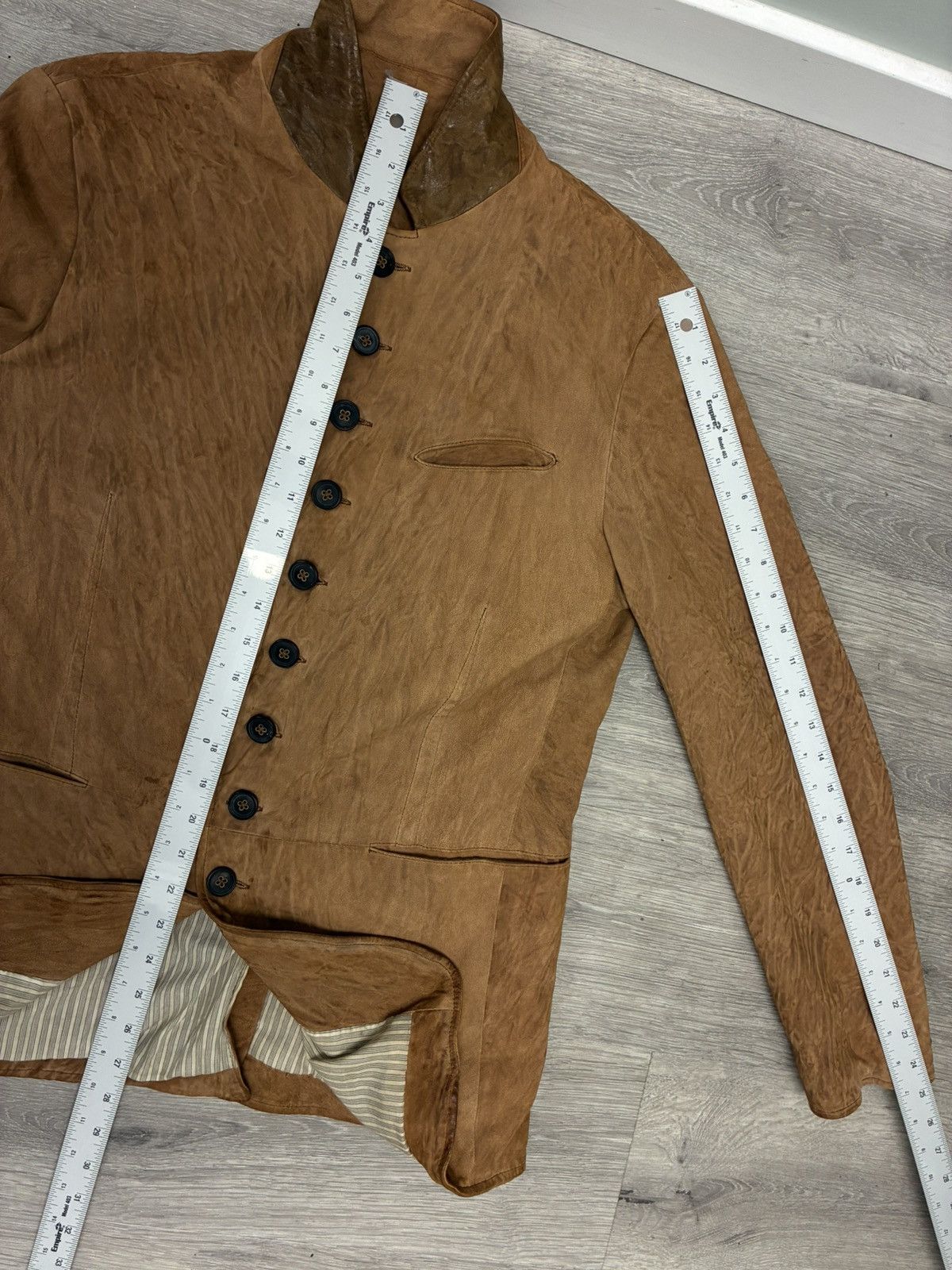 John Varvatos Woodward Multibutton Sheepskin Jacket EU 48 USA 38 Size US M / EU 48-50 / 2 - 17 Thumbnail