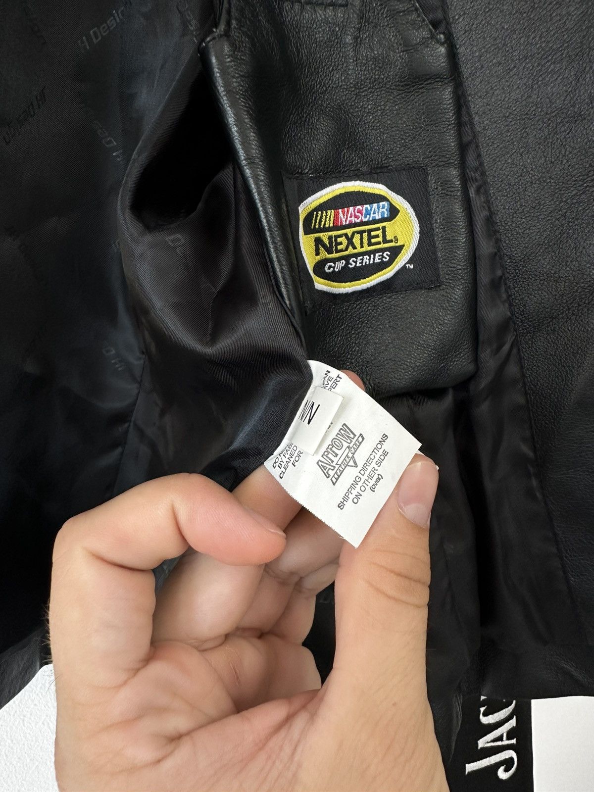 Other Leather Vintage 90s Jack Daniels Racing Jacket Size L / US 10 / IT 46 - 6 Thumbnail