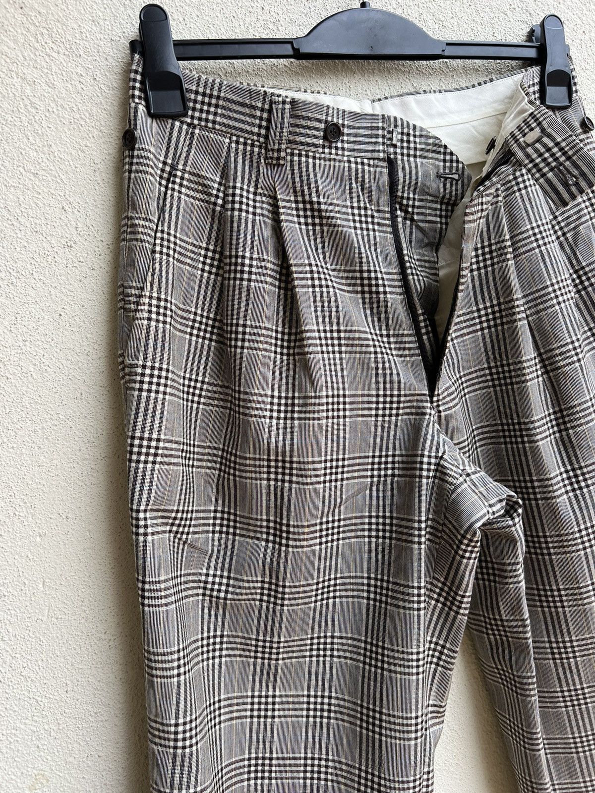 Vintage 90s Christian Dior Sports Checks Wool Trouser Pant