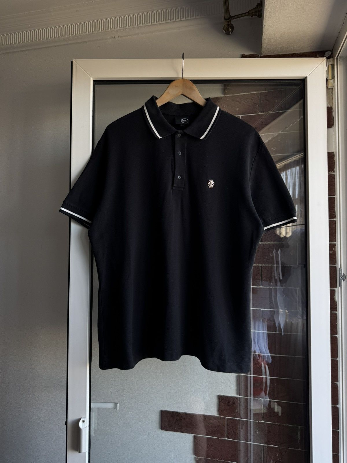 Just Cavalli Just Cavalli Black Polo Tshirt Old Money Size US XL / EU 56 / 4 - 3 Thumbnail