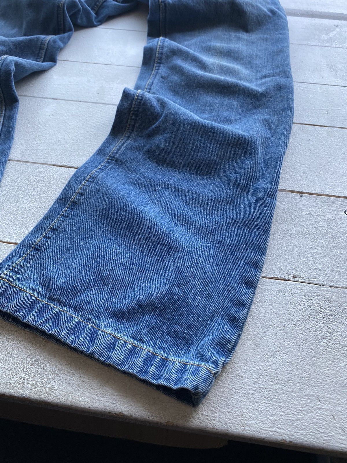 Other 🔥Spirit Motors Racing Cars Bikers Vntg Blue Denim Jeans Size US 32 / EU 48 - 23 Thumbnail