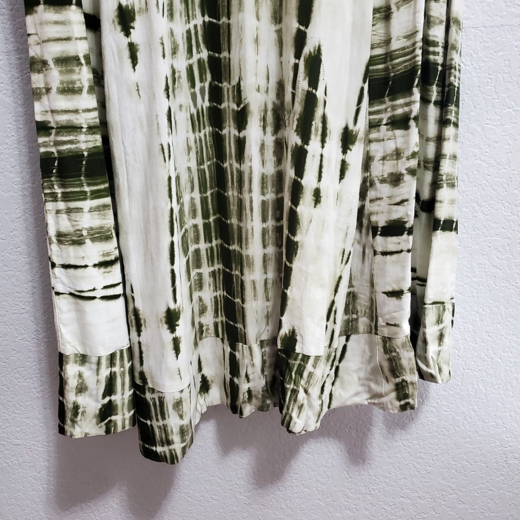 Soft Surroundings VINTAGE Soft Surroundings Melody Maxi Dress Women 1X Green Tie Dye Pockets Side Zip Boho Size XL / US 12-14 / IT 48-50 - 6 Thumbnail
