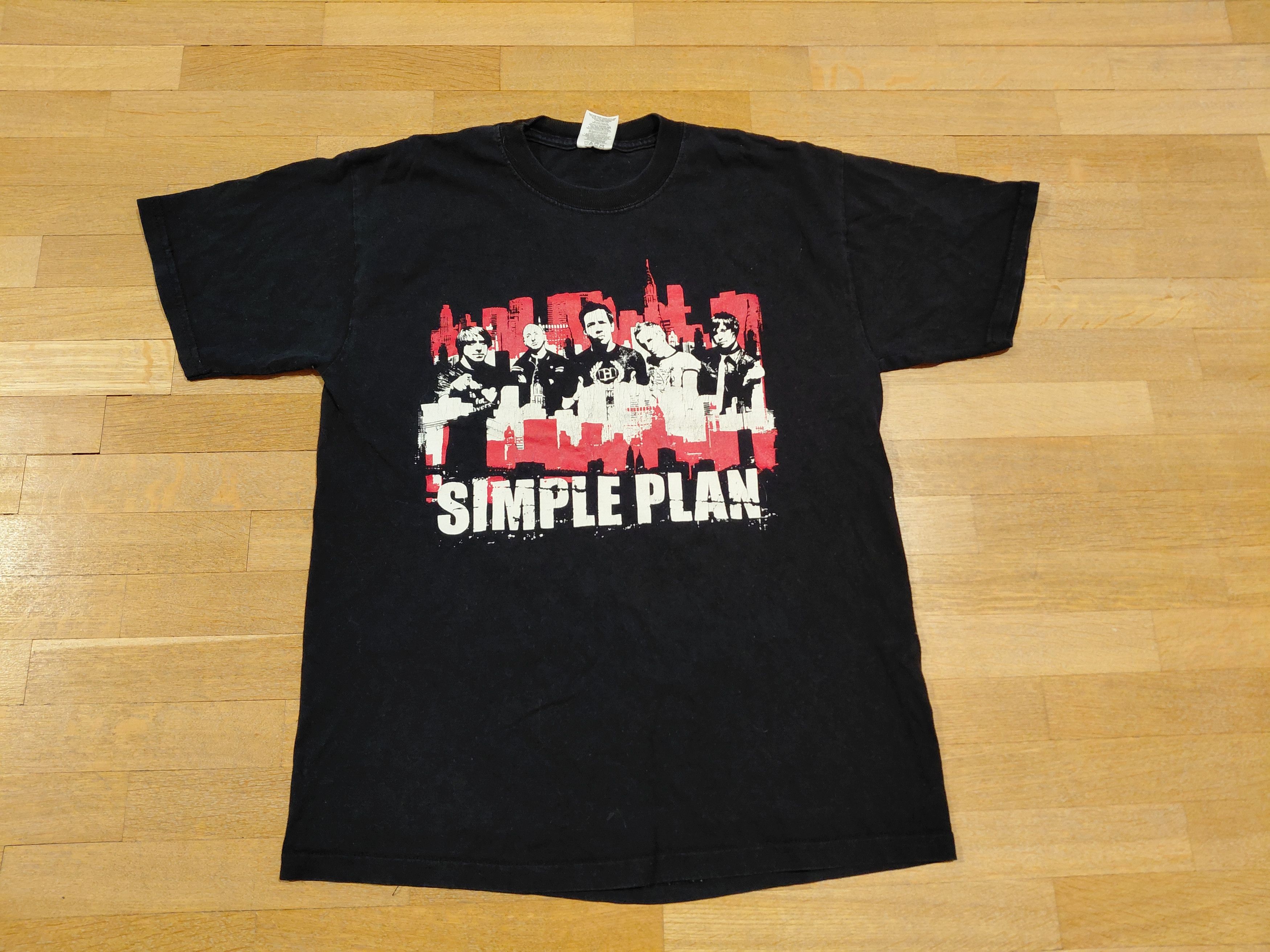 Band Tees Simple Plan 2005 US Tour Shirt JerZees Rock Band Canada Size US M / EU 48-50 / 2 - 1 Thumbnail