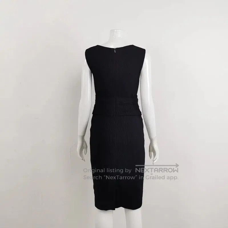 Max Mara MaxMara Elegant Knitted Dress in Deep Blue . Size M / US 6-8 / IT 42-44 - 2 Thumbnail
