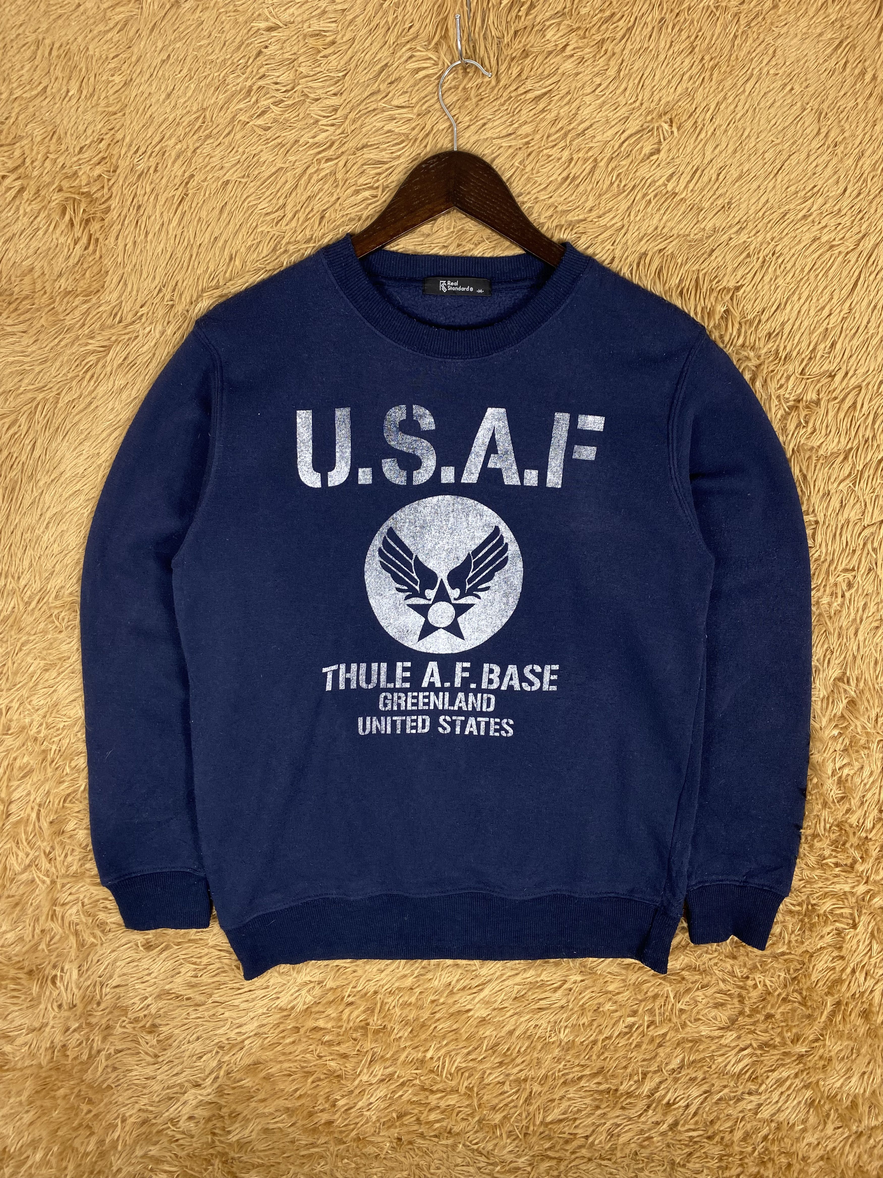 Vintage Vintage Real Standard U.S.A.F Sweatshirts PS0078 Size US S / EU 44-46 / 1 - 1 Thumbnail