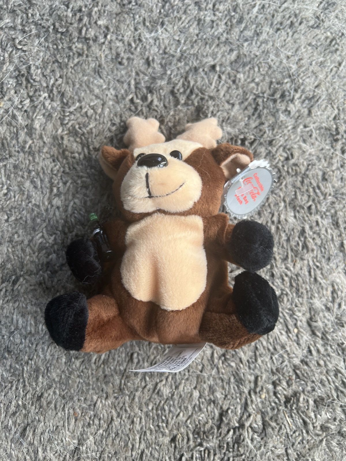 Coca Cola 1997 Coca-Cola Reindeer With Bottle Bean Bag Plush Size ONE SIZE - 1 Thumbnail