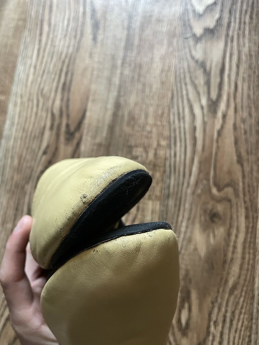 Prada 2000’s Vintage Prada Logo Leather Scrunch Ballet Flats Shoes Size US 7 / IT 37 - 10 Thumbnail