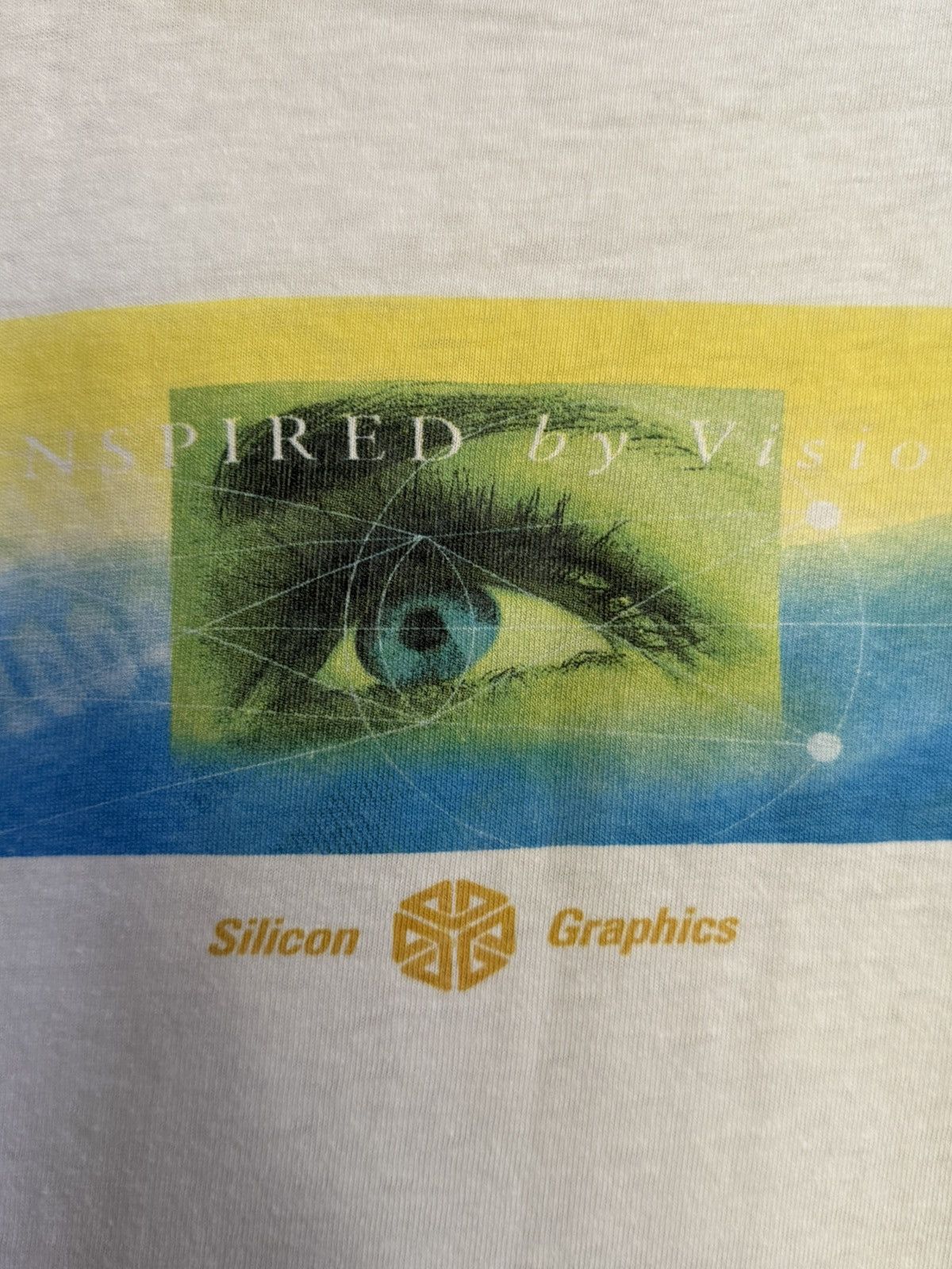Vintage 90s Silicon Graphics Inspired By Vision Faded Boxy T
