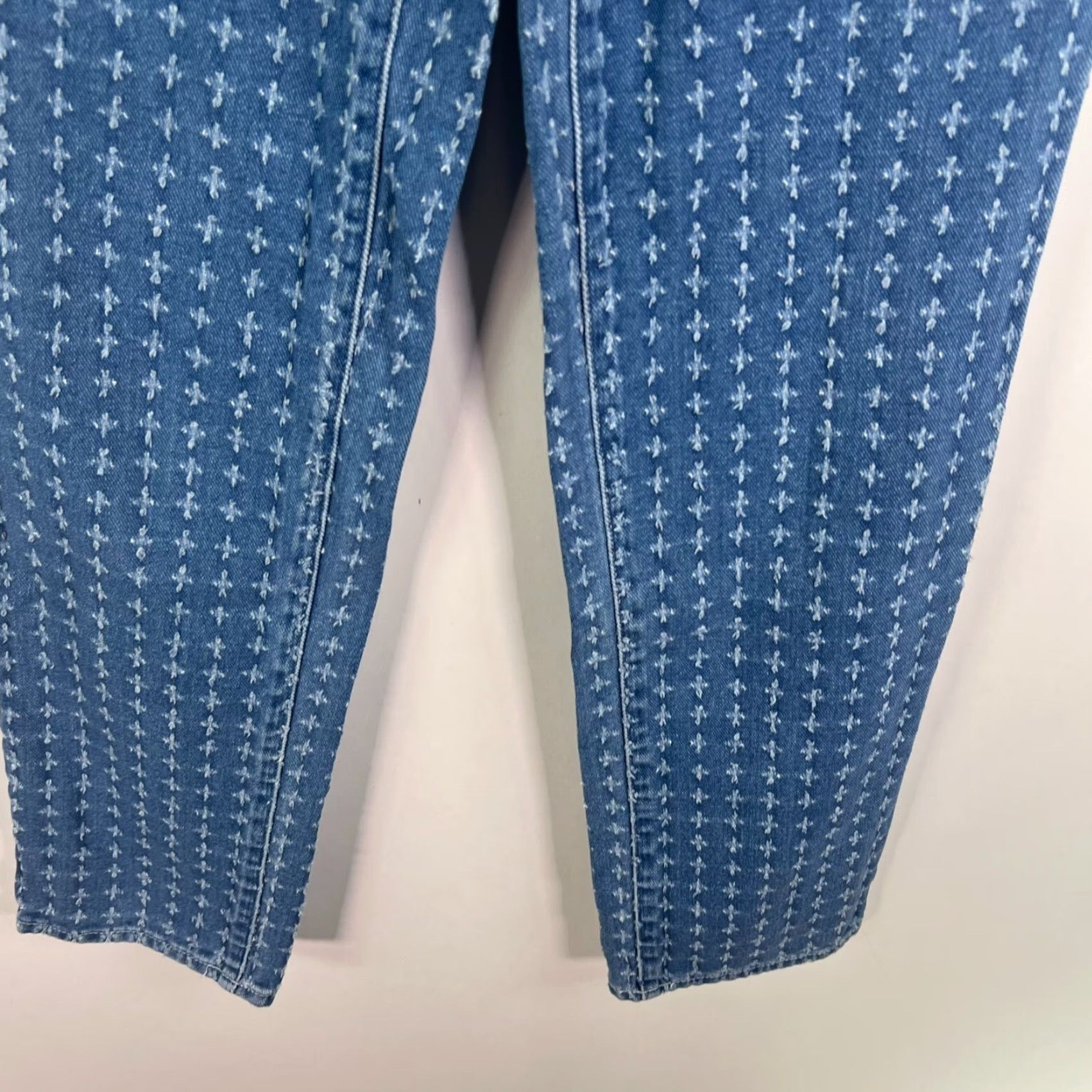 Pacsun PacSun Jeans Women's Juniors 23 Straight Denim High Rise 30in Blue Distressed 90s Grunge Bohemian Size 40" / US 18 - 4 Thumbnail