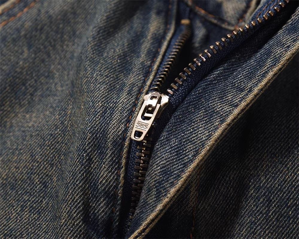 Japanese Brand × Jean Men's American retro washed distressed flared jeans Size US 32 / EU 48 - 3 Thumbnail