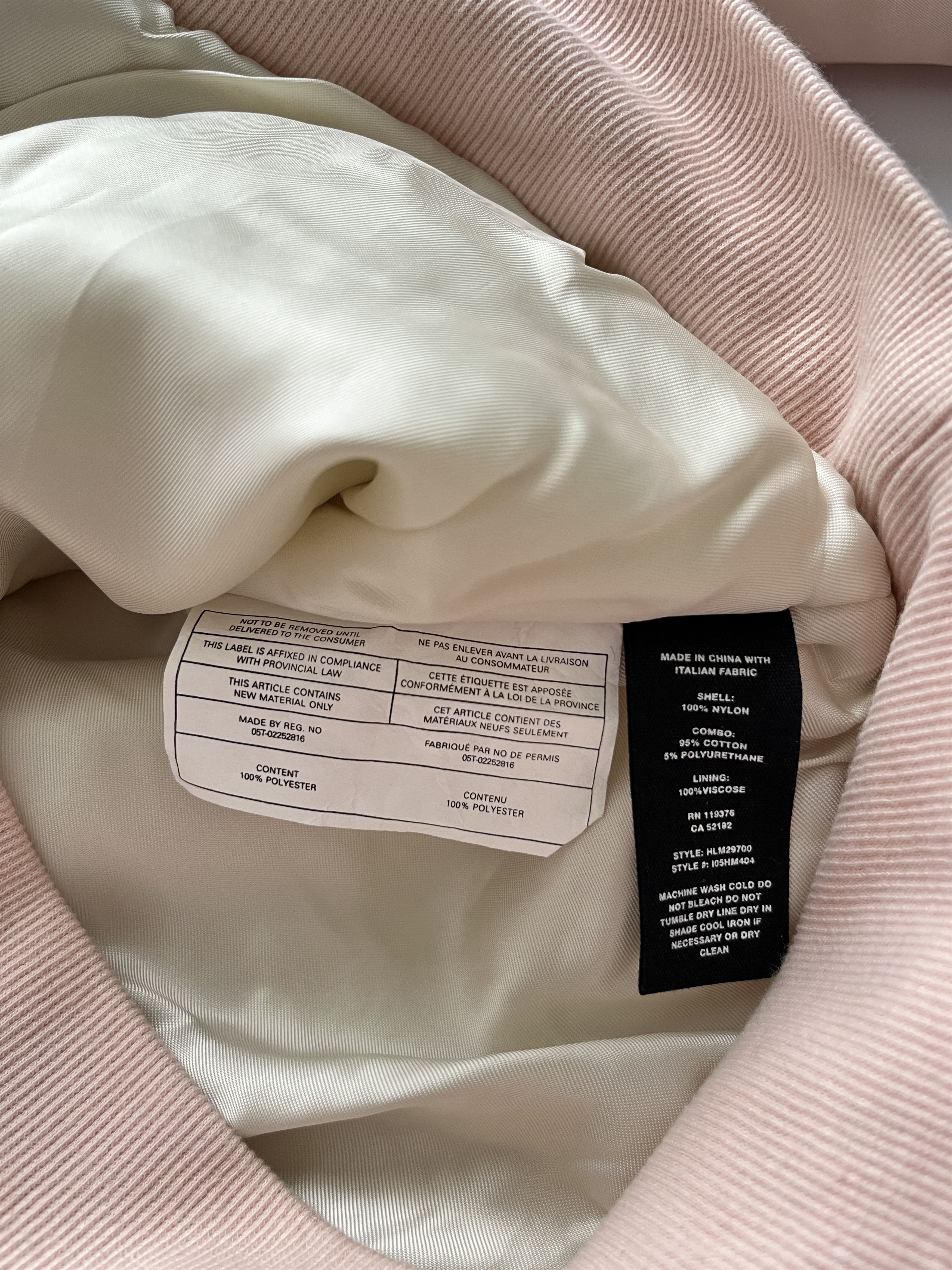 Helmut Lang ⚡️QUICK SALE⚡️Helmut Lang Pale Pink Nylon Bomber Jacket Size US M / EU 48-50 / 2 - 5 Thumbnail