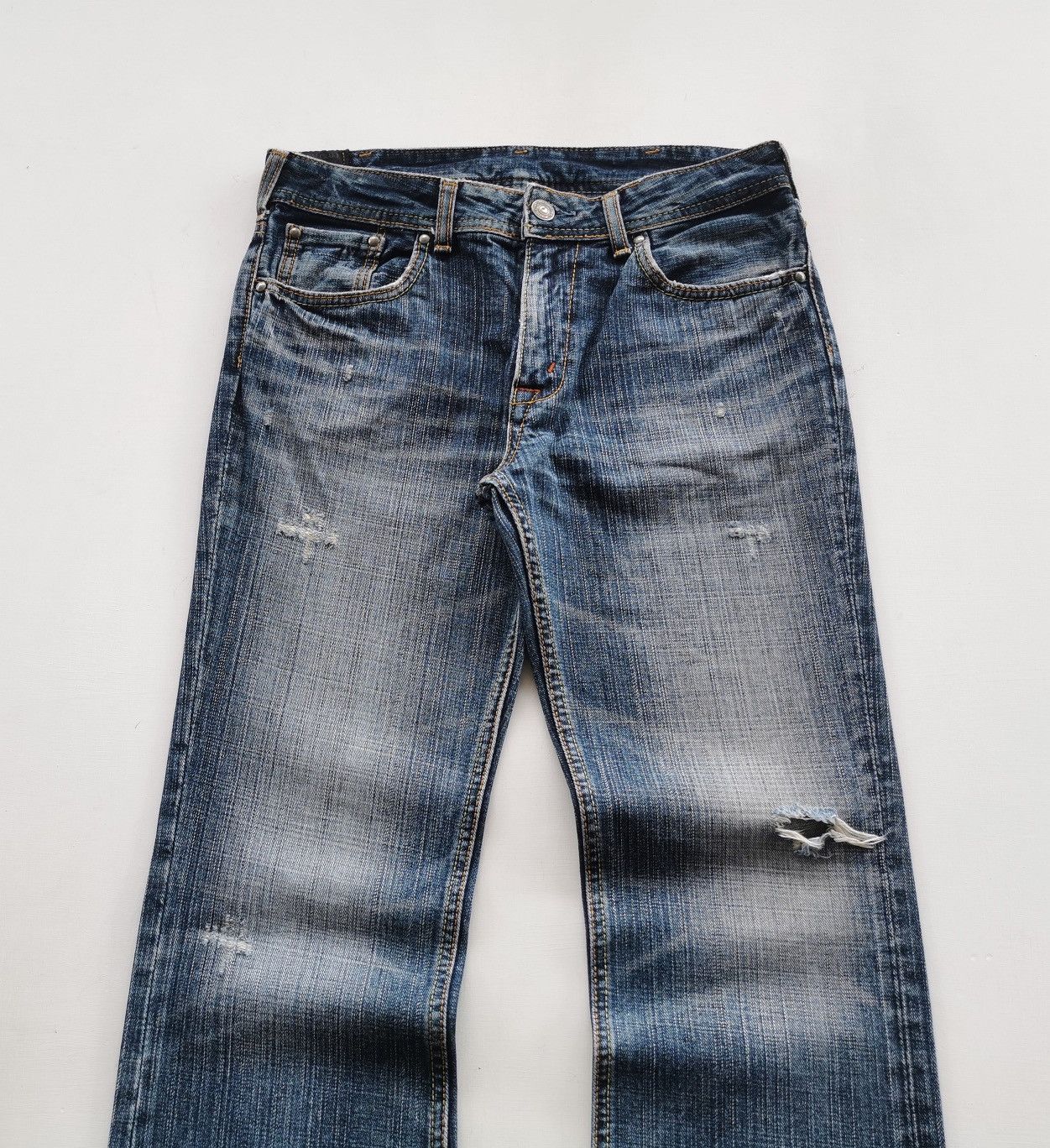Japanese Brand Bootcut Denim Craft Japan Jeans Size US 31 - 2 Thumbnail