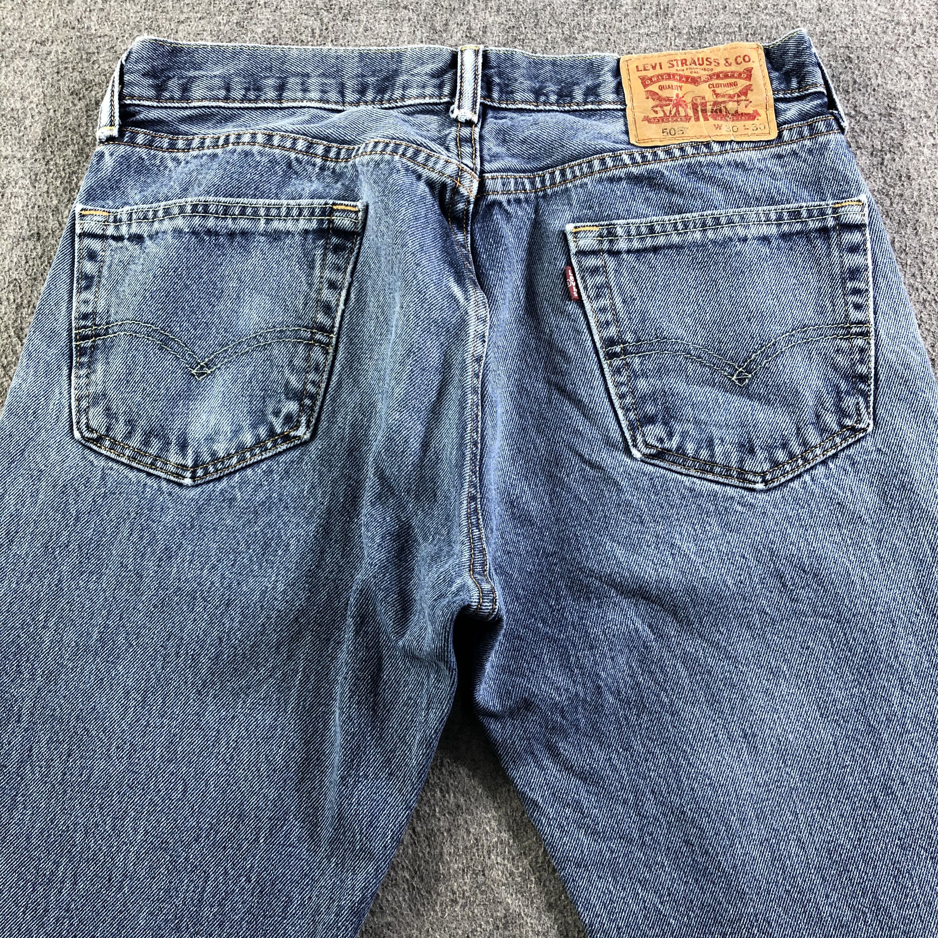 Levi's Vintage Blue Wash Levis 505 Jeans-J3473 Size US 31 - 4 Thumbnail