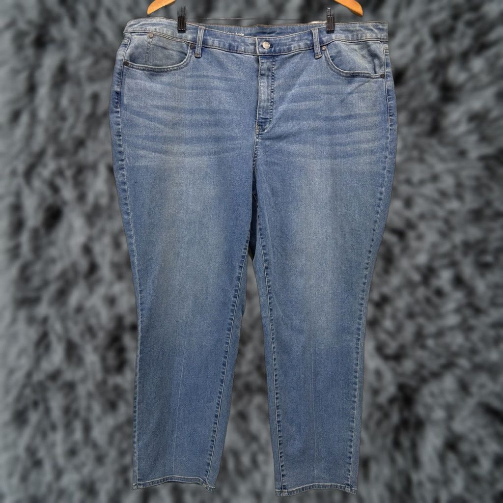 Talbots Talbots Flawless Slim Ankle Jeans Plus Size 22W Light Wash Stretch Women’s Denim Size 40" / US 18 - 1 Thumbnail