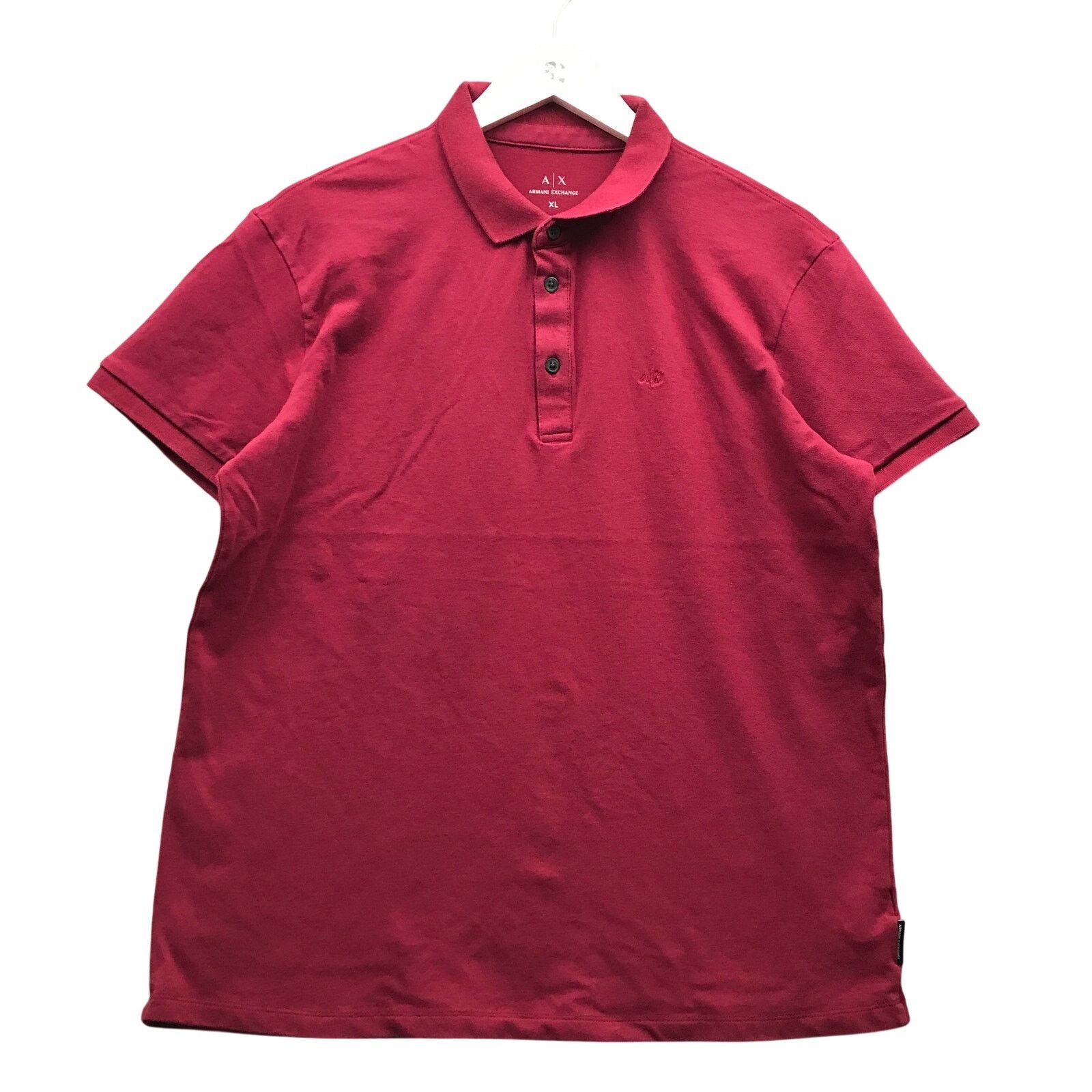 Armani Exchange Armani Exchange Polo Shirt Mens XL Short Sleeve Maroon Size US XL / EU 56 / 4 - 1 Thumbnail
