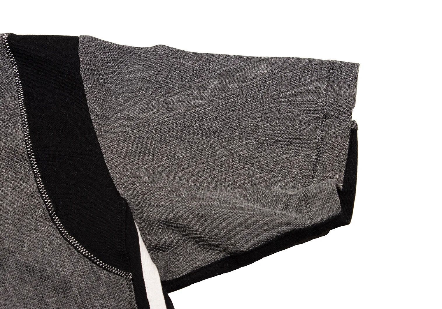 Junya Watanabe Dyed Tape Detail Polo Shirt in Gray and Black, Size M Size US M / EU 48-50 / 2 - 8 Thumbnail