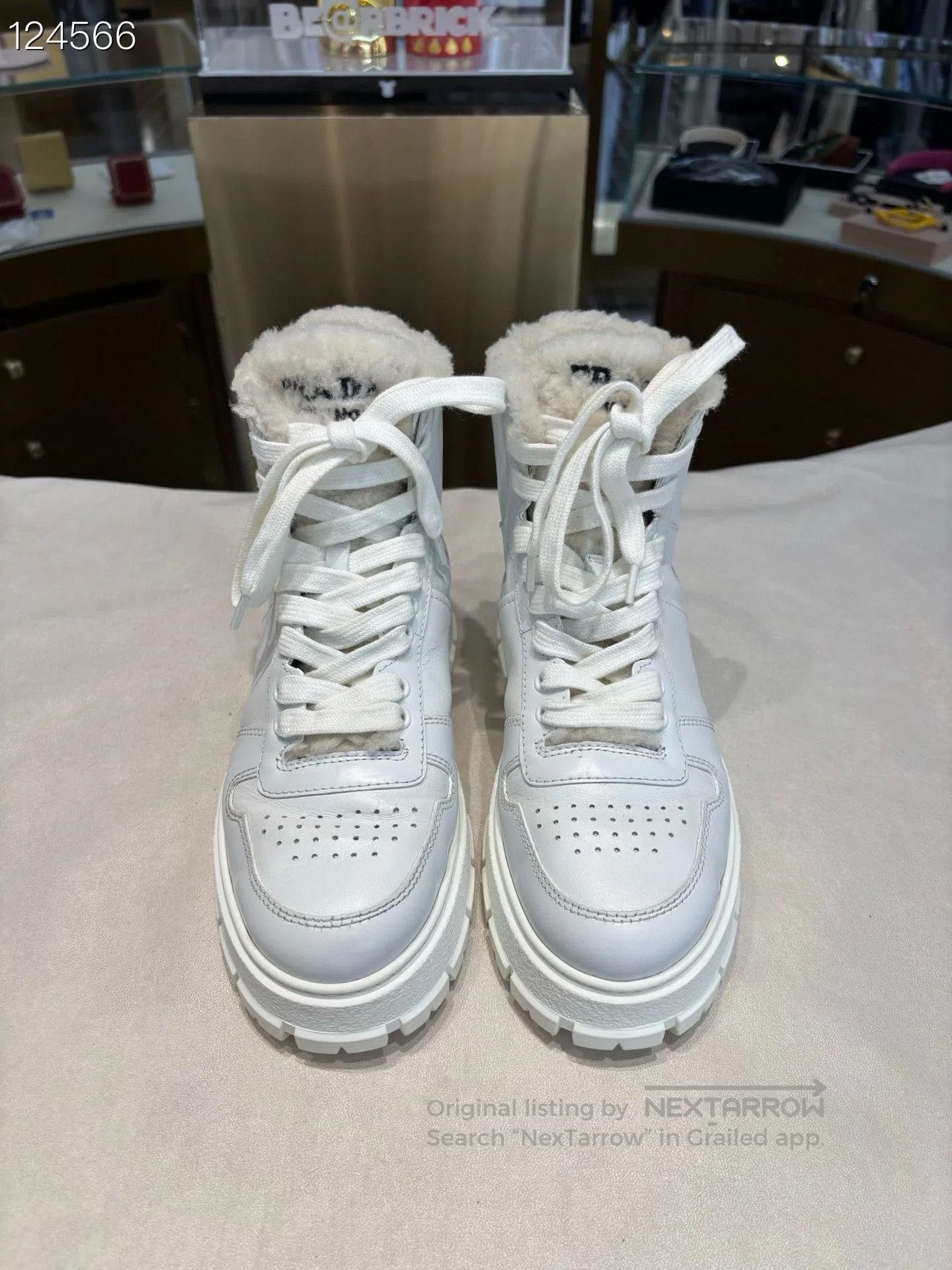 Prada Prada White High. Size US 5.5 / IT 35.5 - 1 Thumbnail