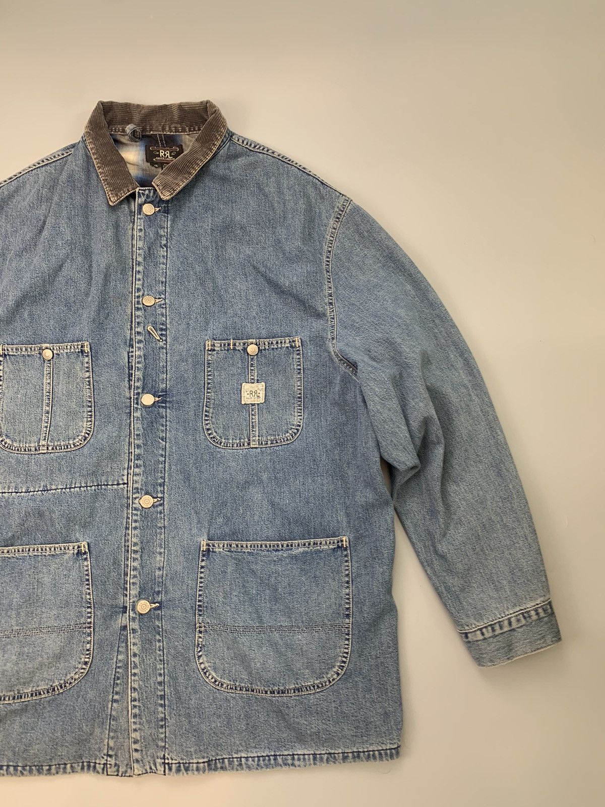 RRL Ralph Lauren × Vintage Archive Fall Of '93 RRL Ralph Lauren Chore Jackets Double RL Size US XL / EU 56 / 4 - 4 Thumbnail