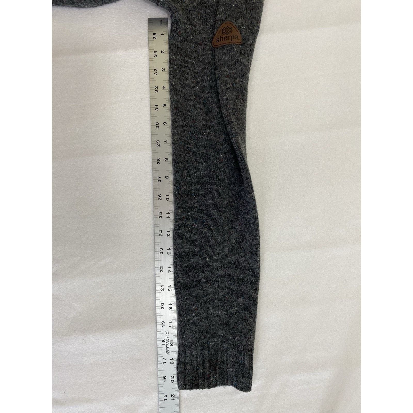 Other Sherpa Quarter-zip Sweater Men's Medium Gray Merino Wool Size US M / EU 48-50 / 2 - 6 Thumbnail