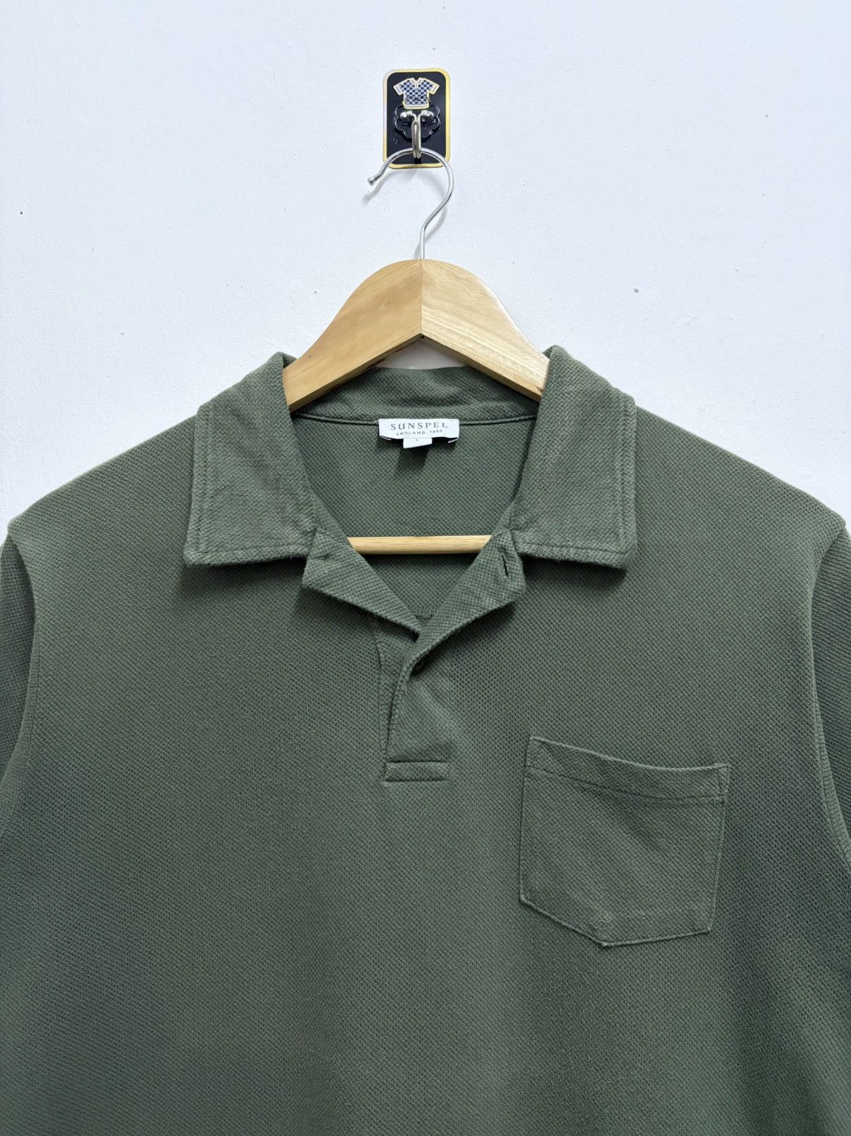 Sunspel 2000’s Sunspel England Basics Cotton Green Polo Shirt Size US M / EU 48-50 / 2 - 3 Thumbnail