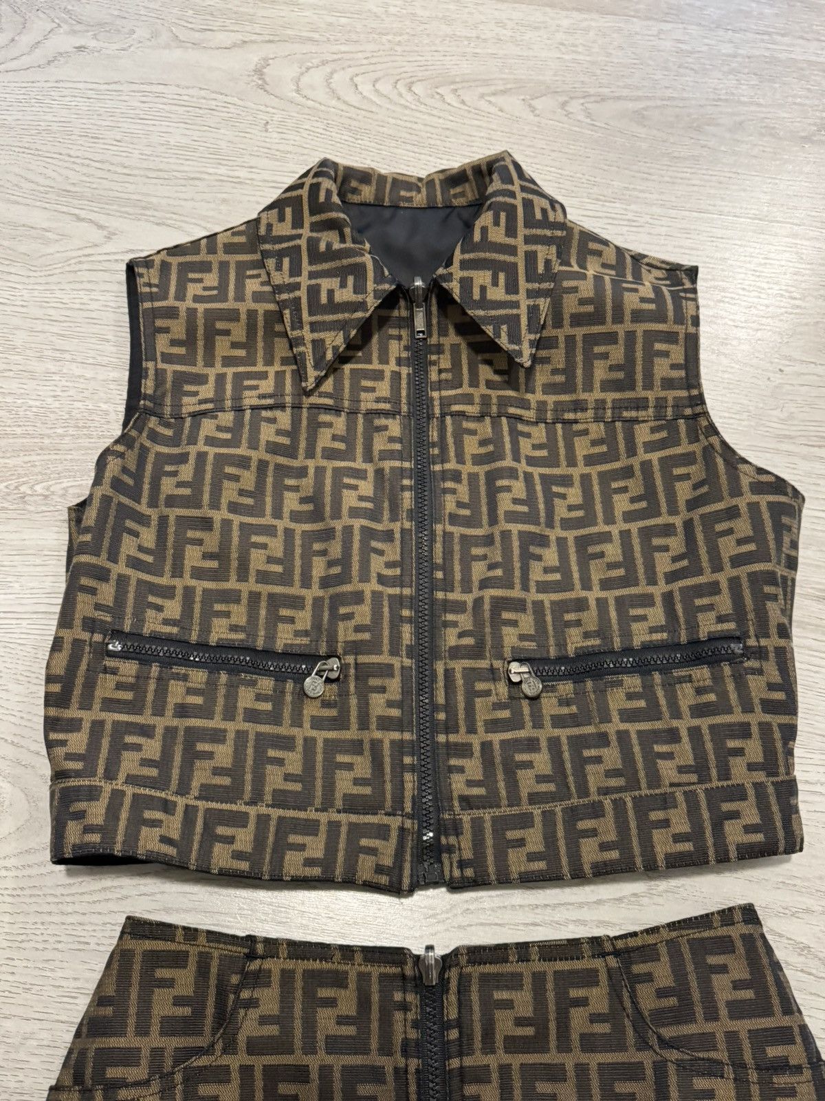 Fendi Vintage zucca suit Size 36S - 4 Thumbnail