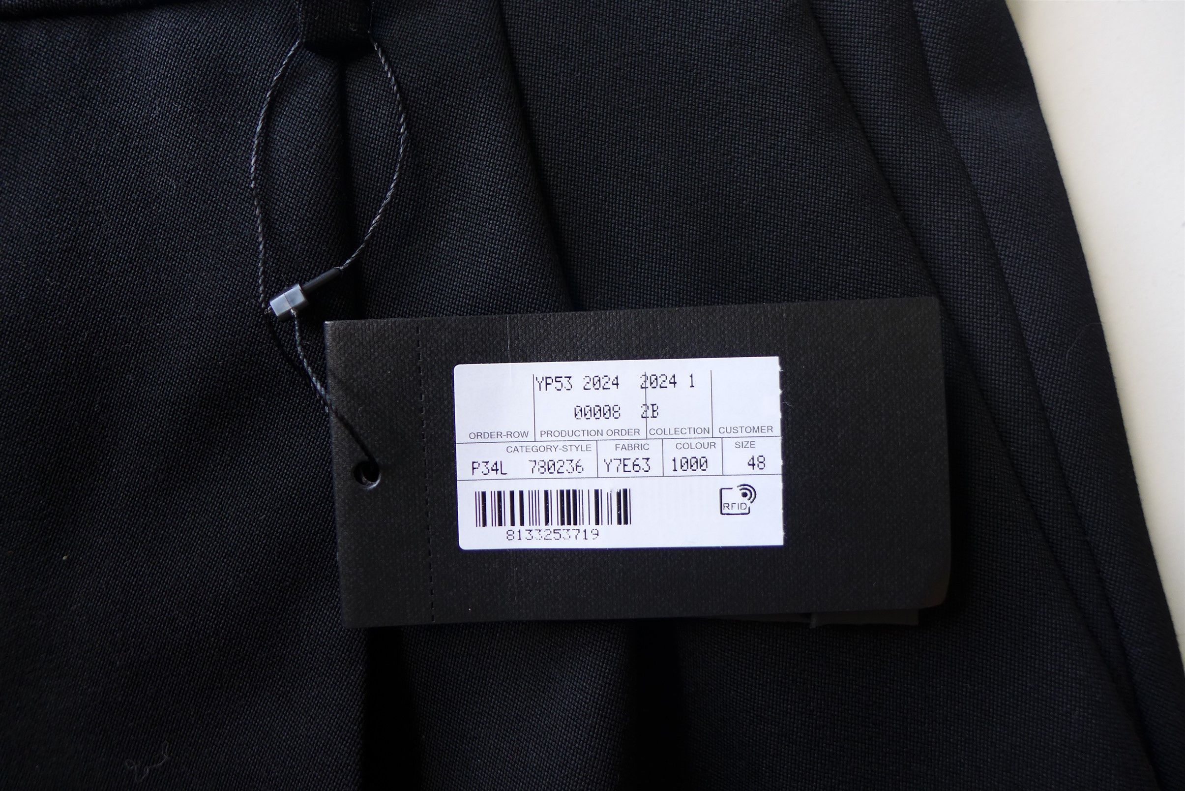 Saint Laurent Paris Saint Laurent Relaxed Fit Tuxedo Trousers - Black Wool Size US 32 / EU 48 - 13 Thumbnail